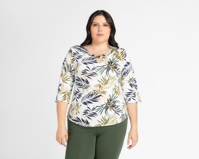 Foto 1 | Foto 1 | Blusa Lady Sun Manga 3/4 con Collar