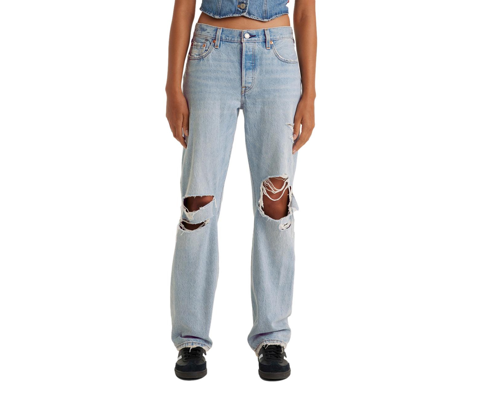 Foto 2 pulgar | Foto 1 | Jeans Straight Levi's 501 para Mujer