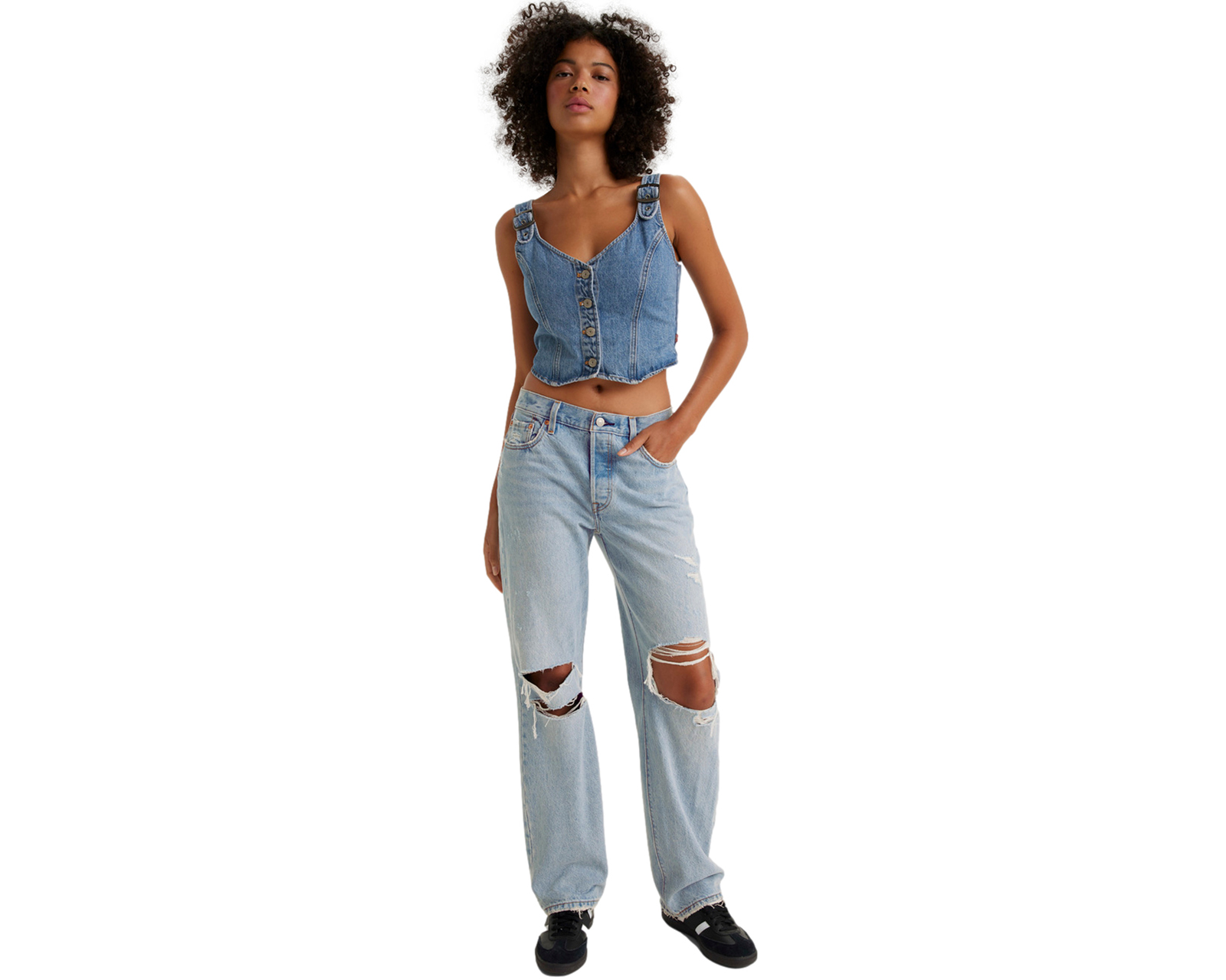 Foto 4 | Foto 4 | Jeans Straight Levi's 501 para Mujer