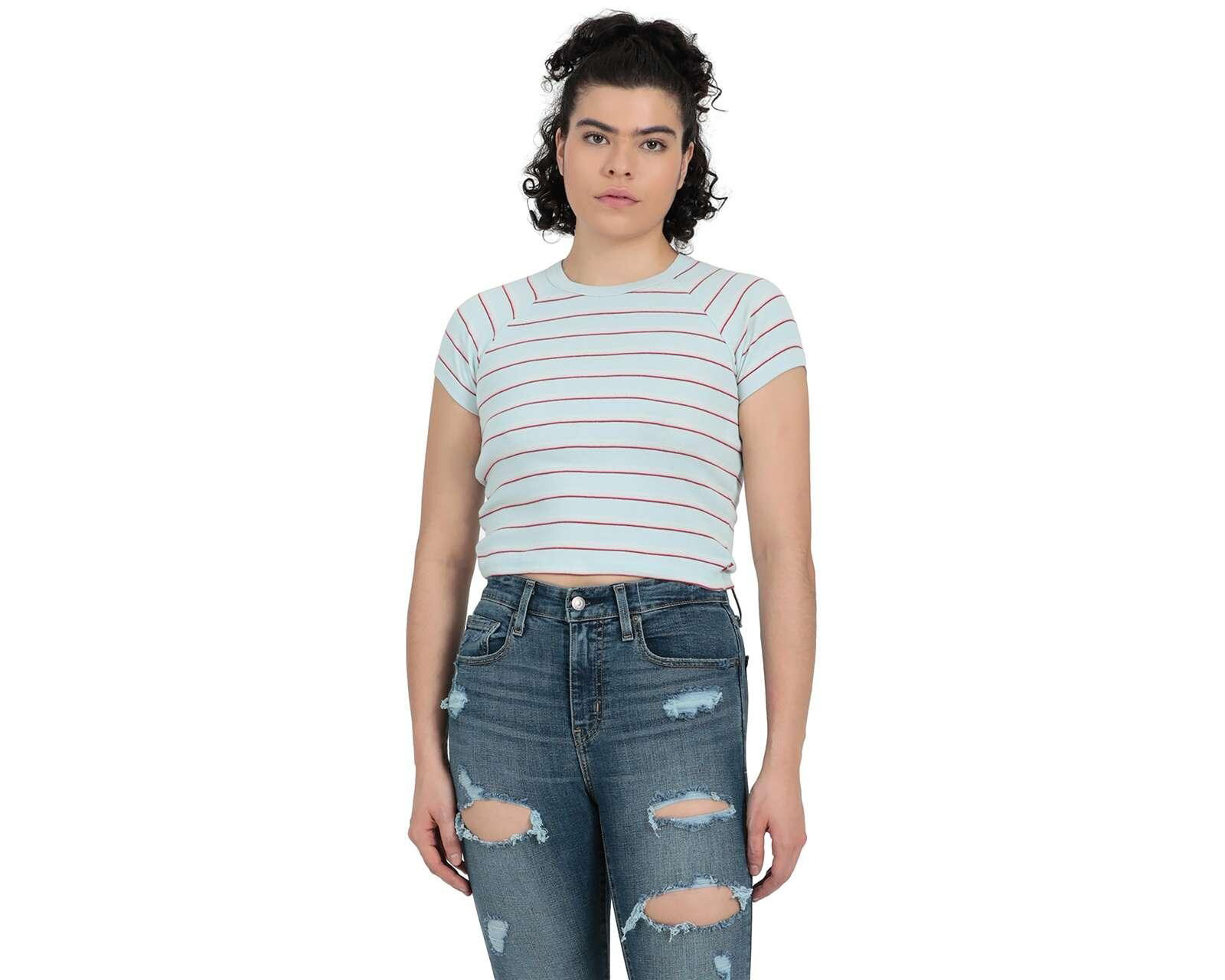 Foto 2 pulgar | Foto 1 | Playera Levi's Manga Corta a Rayas