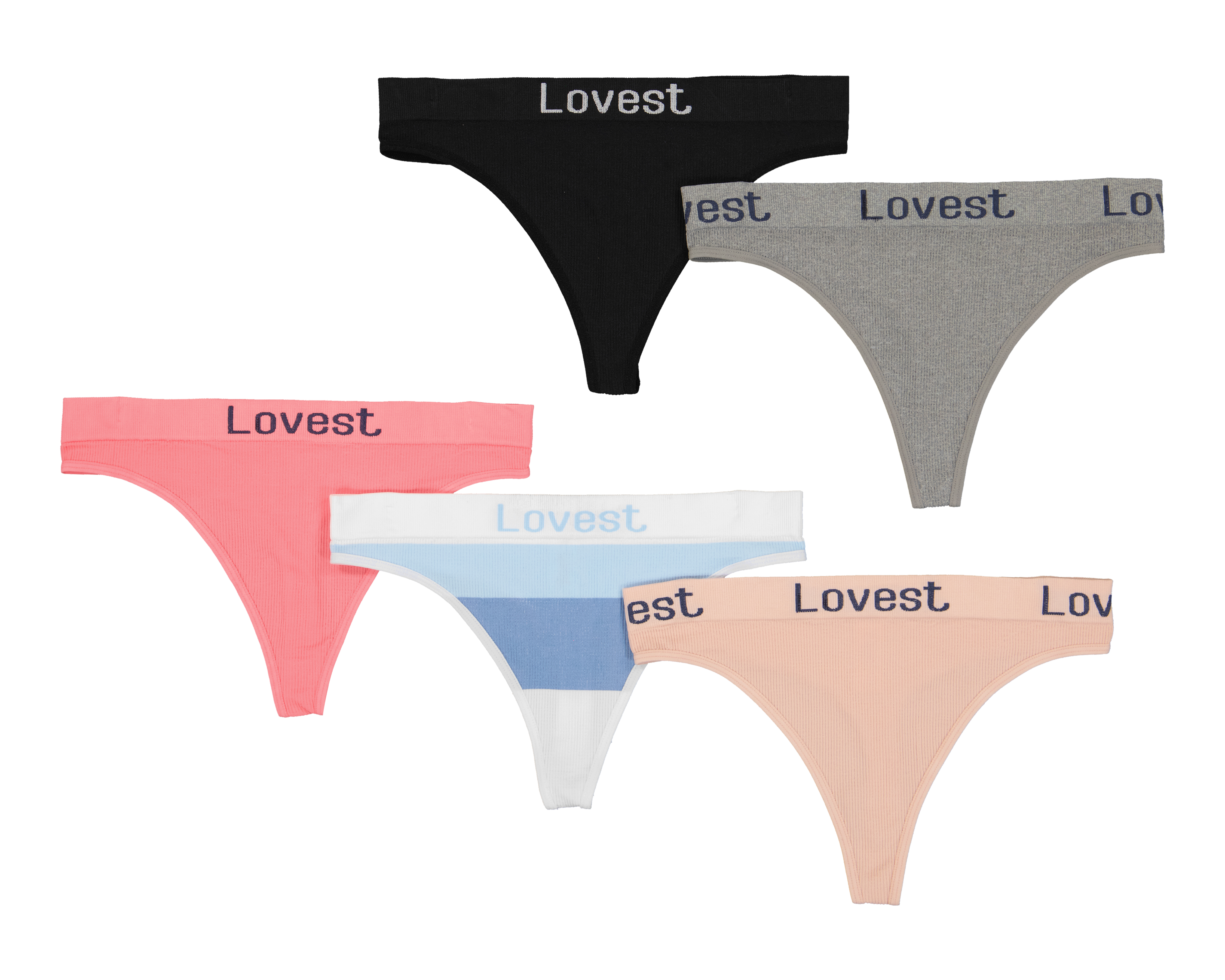 Tanga Lovest para Mujer 5 Piezas