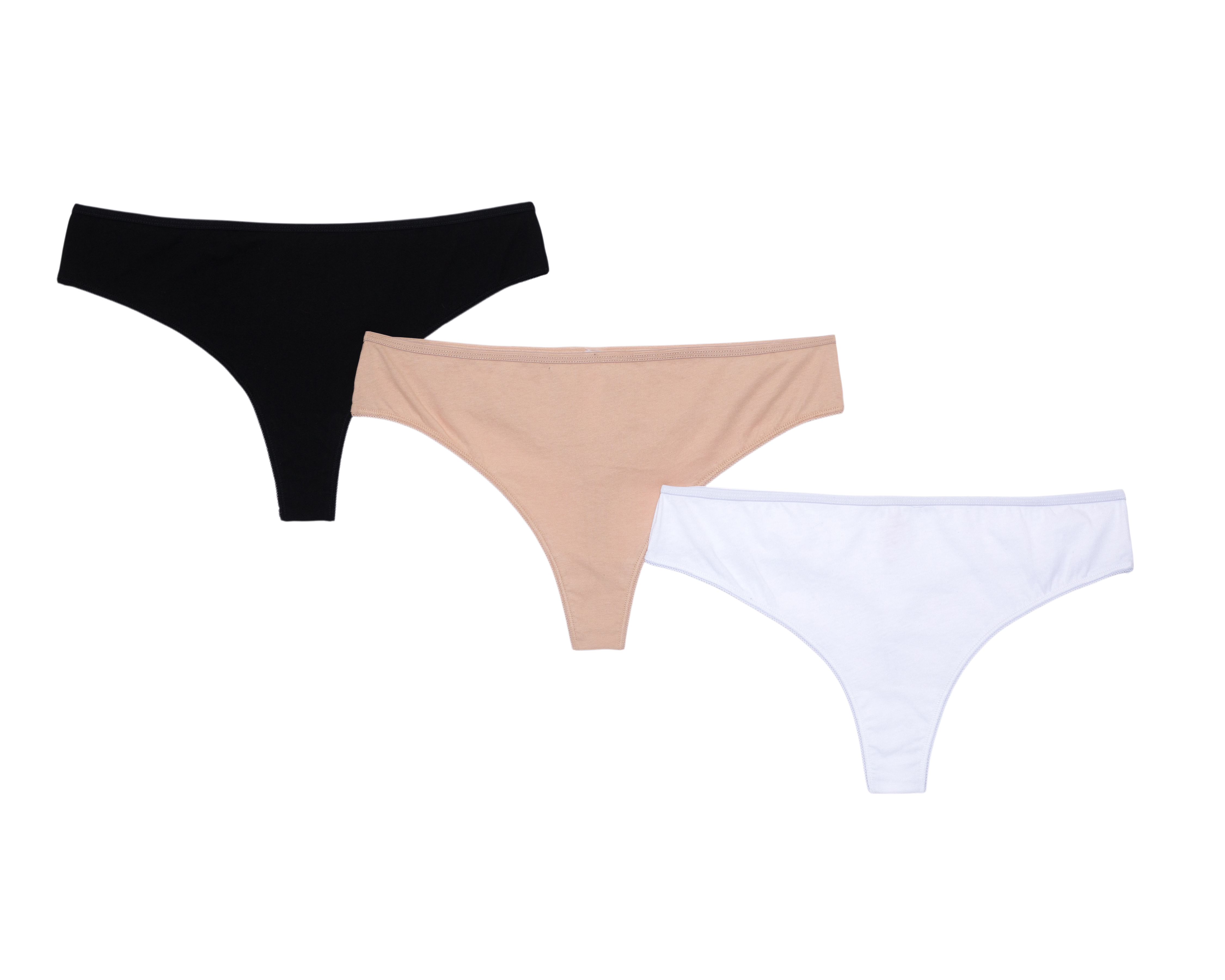 Tanga de Algodón Lovest para Mujer 3 Piezas