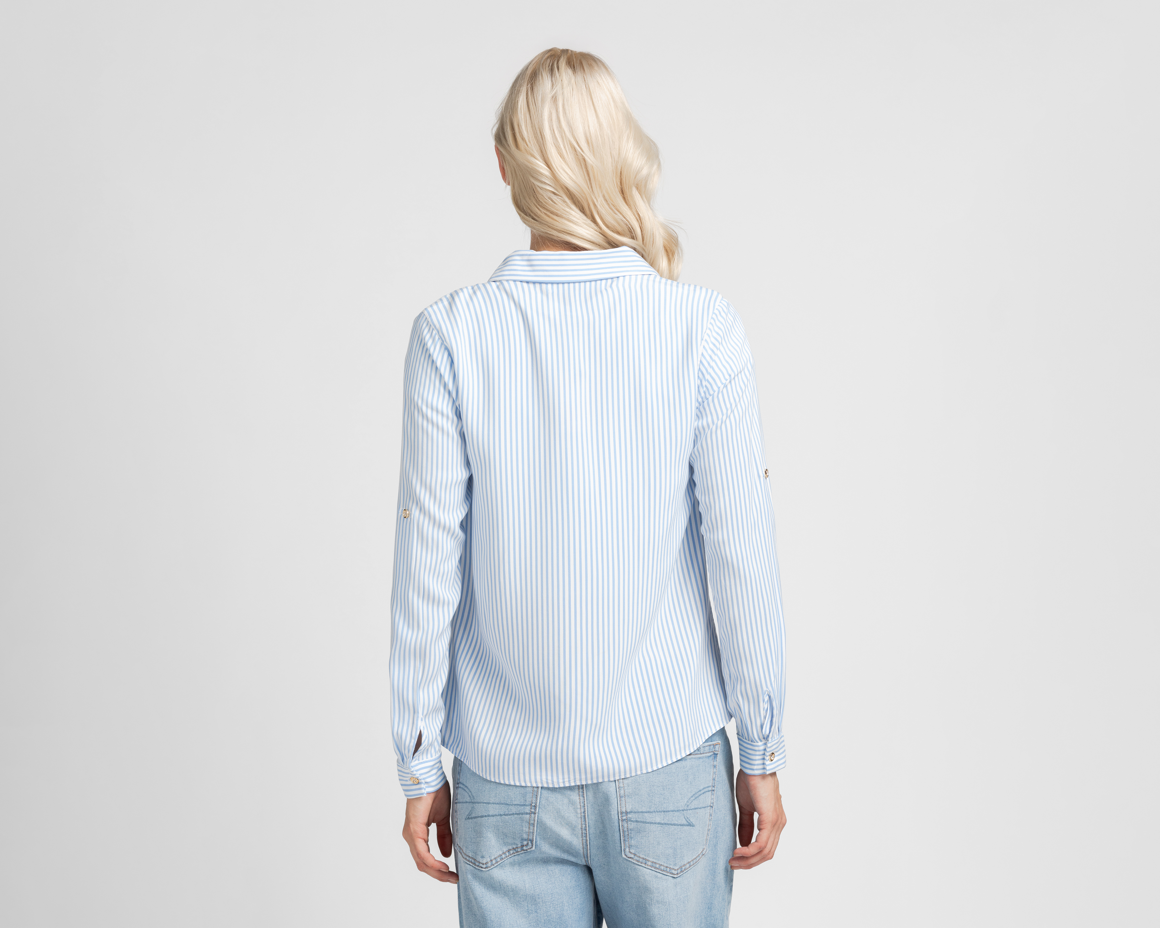 Foto 4 pulgar | Foto 3 | Blusa Refill a Rayas para Mujer