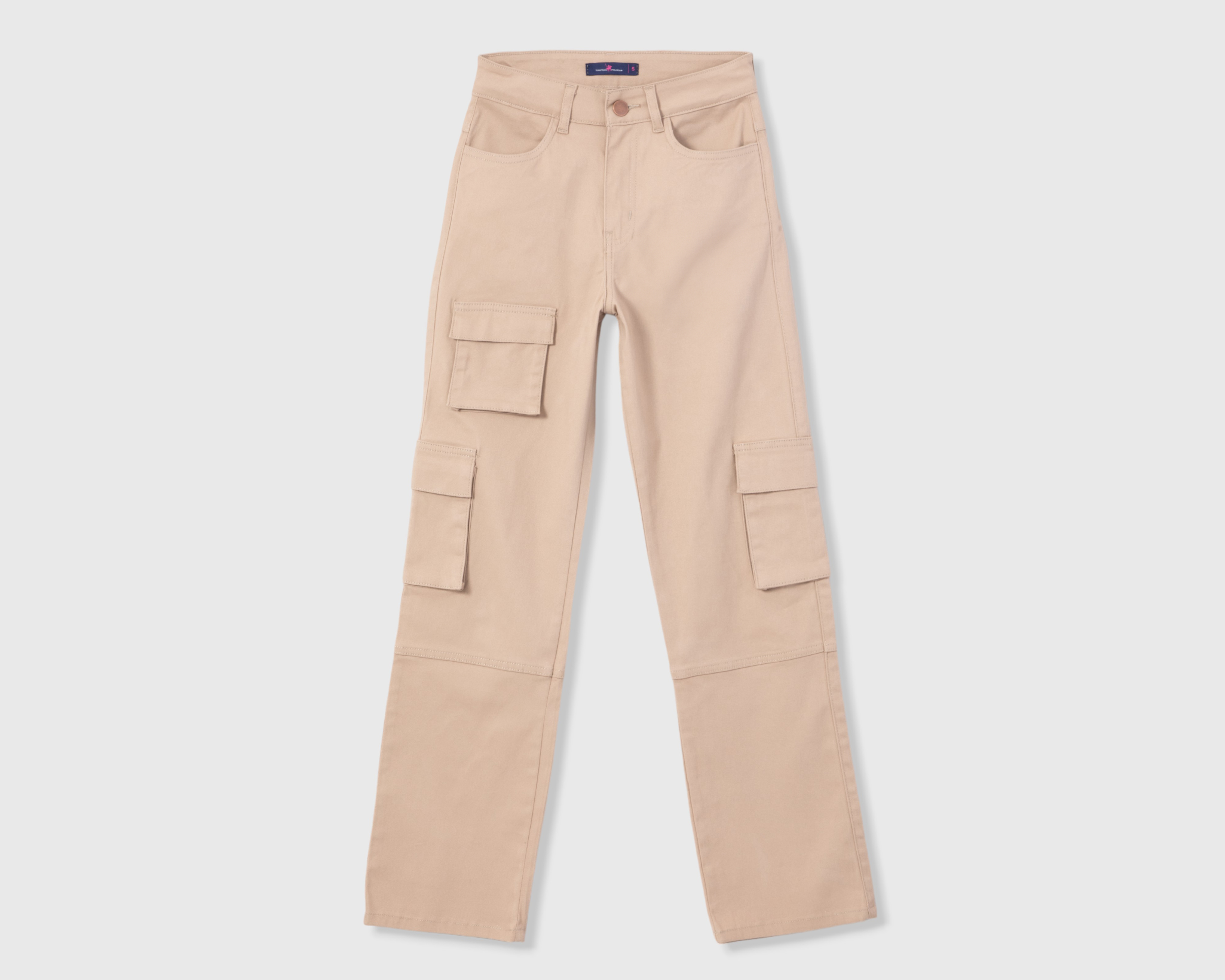 Pantalón de Gabardina York Team Polo Club con Bolsas Cargo