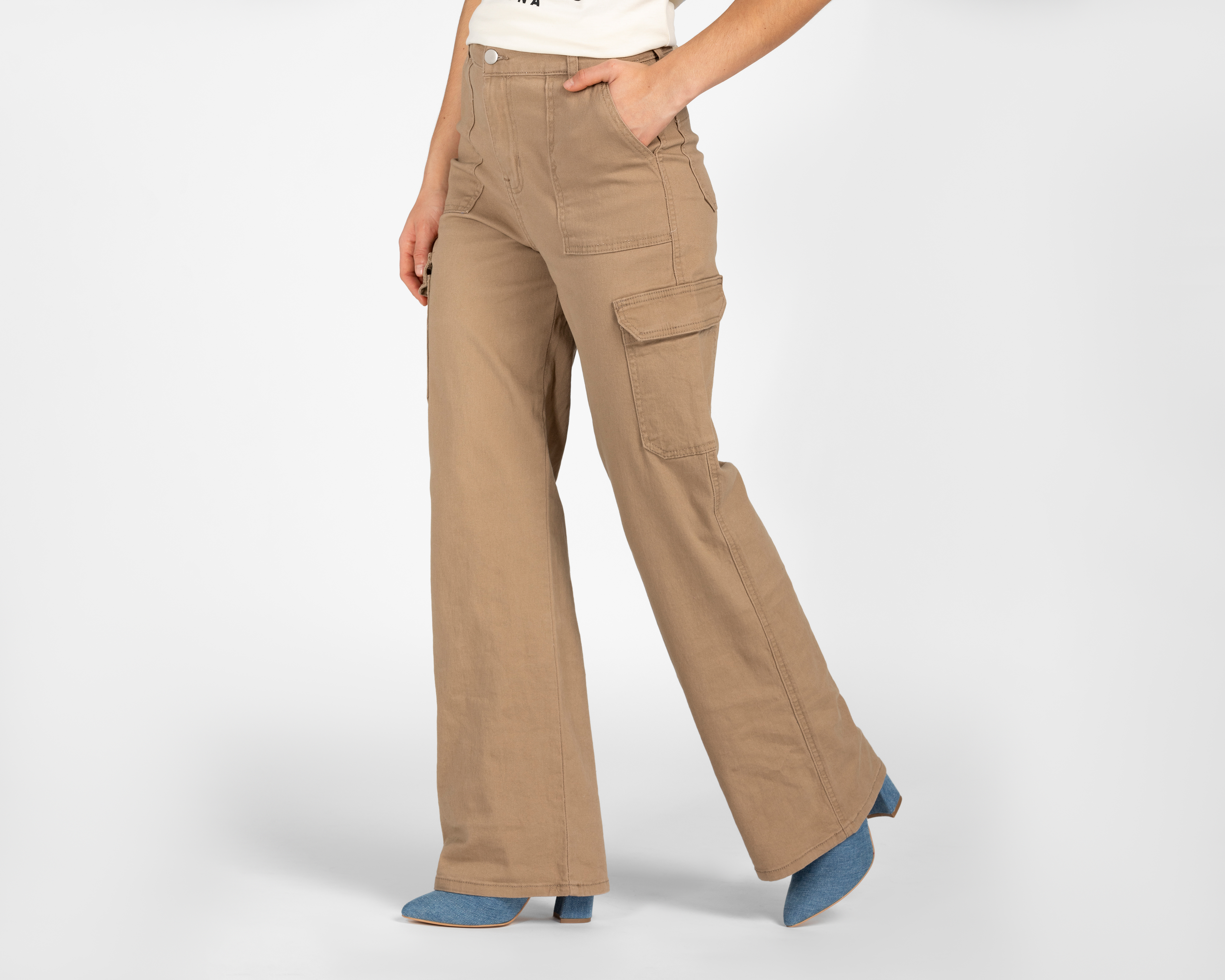 Foto 2 pulgar | Foto 1 | Pantalón Cargo Refill para Mujer