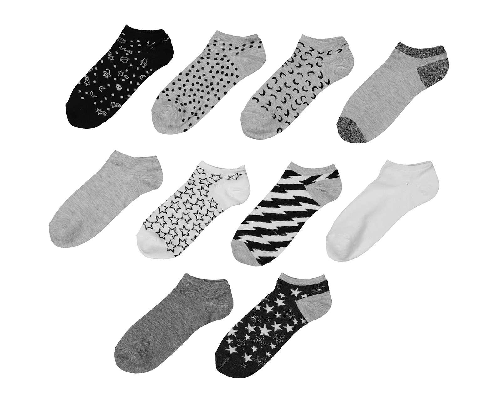 Foto 2 pulgar | Foto 1 | Calcetas Tines Lovest para Mujer 10 Pares