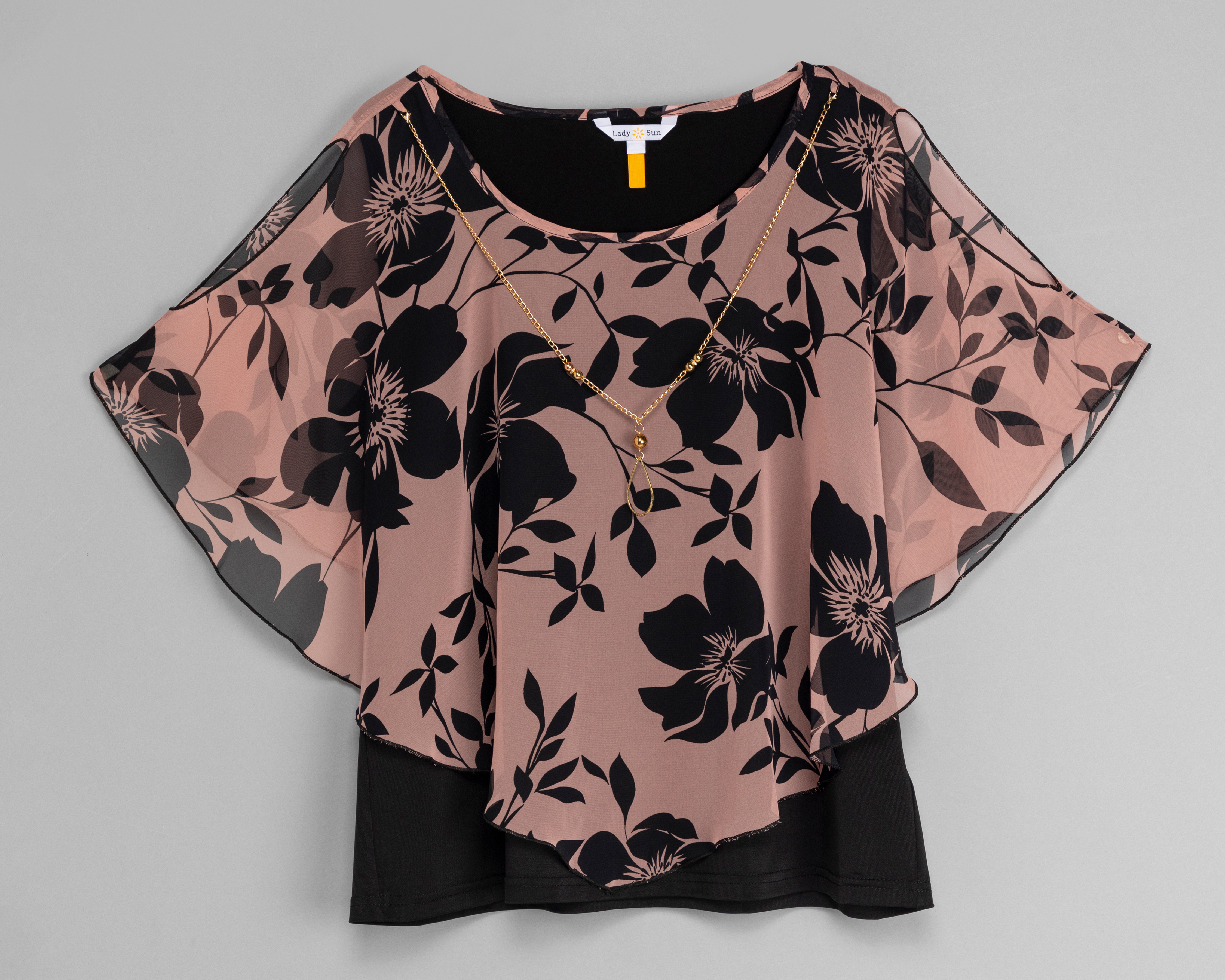 Blusa Lady Sun Estampada con Collar