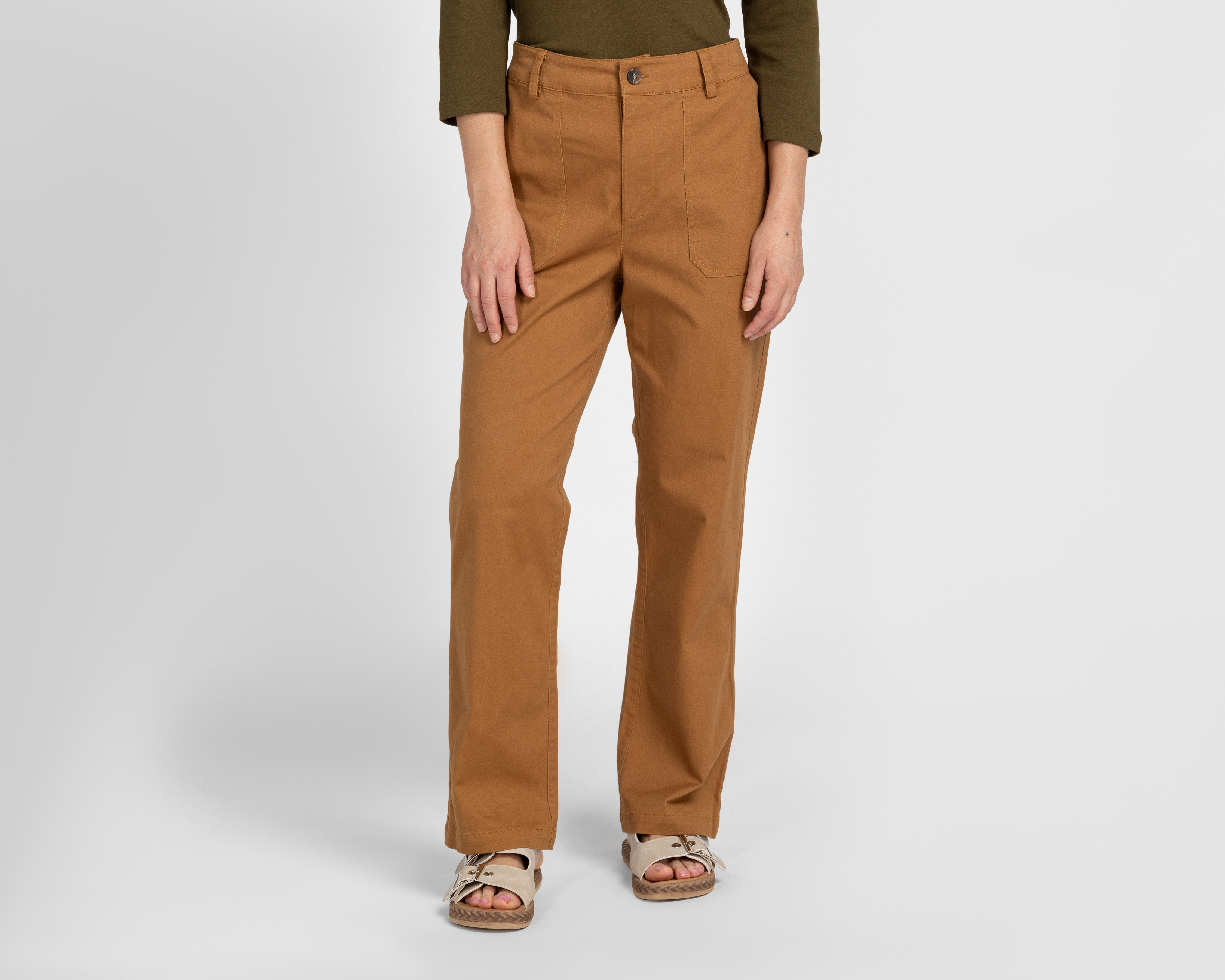 Pantalón Recto Lady Sun Camel para Mujer