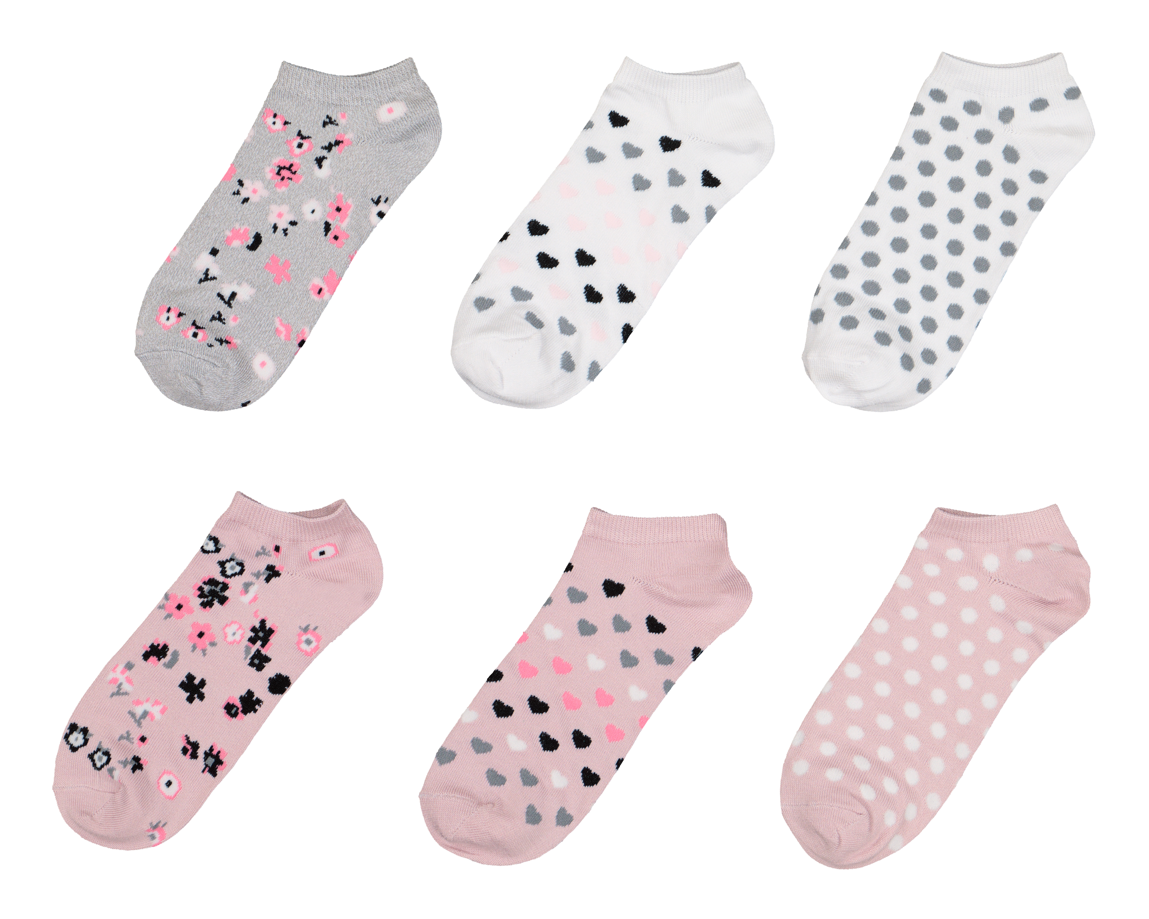 Calcetas Tines Lovest con Estampado para Mujer 6 Pares