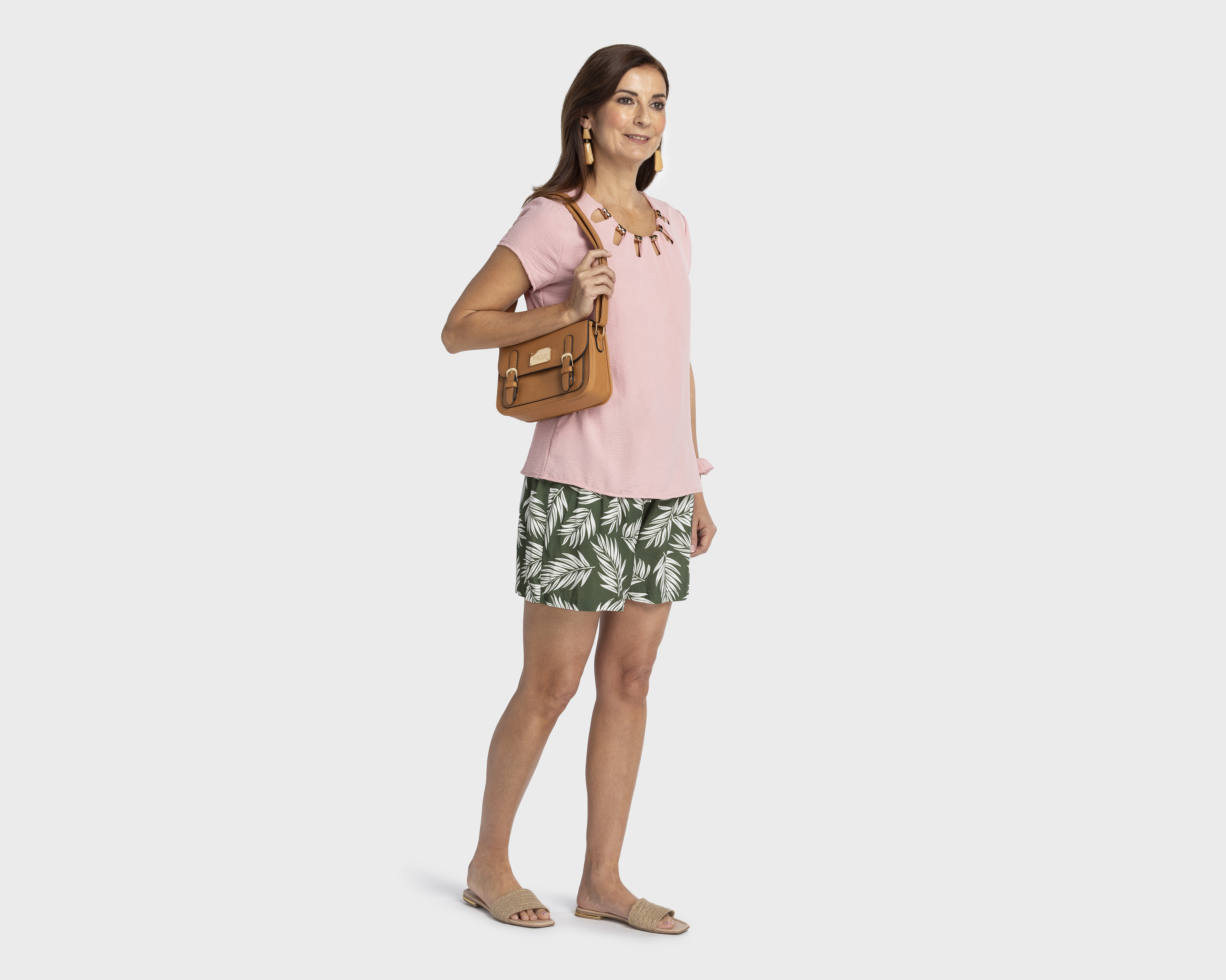 Foto 3 pulgar | Foto 2 | Blusa Lady Sun Manga Corta con Scrunchie