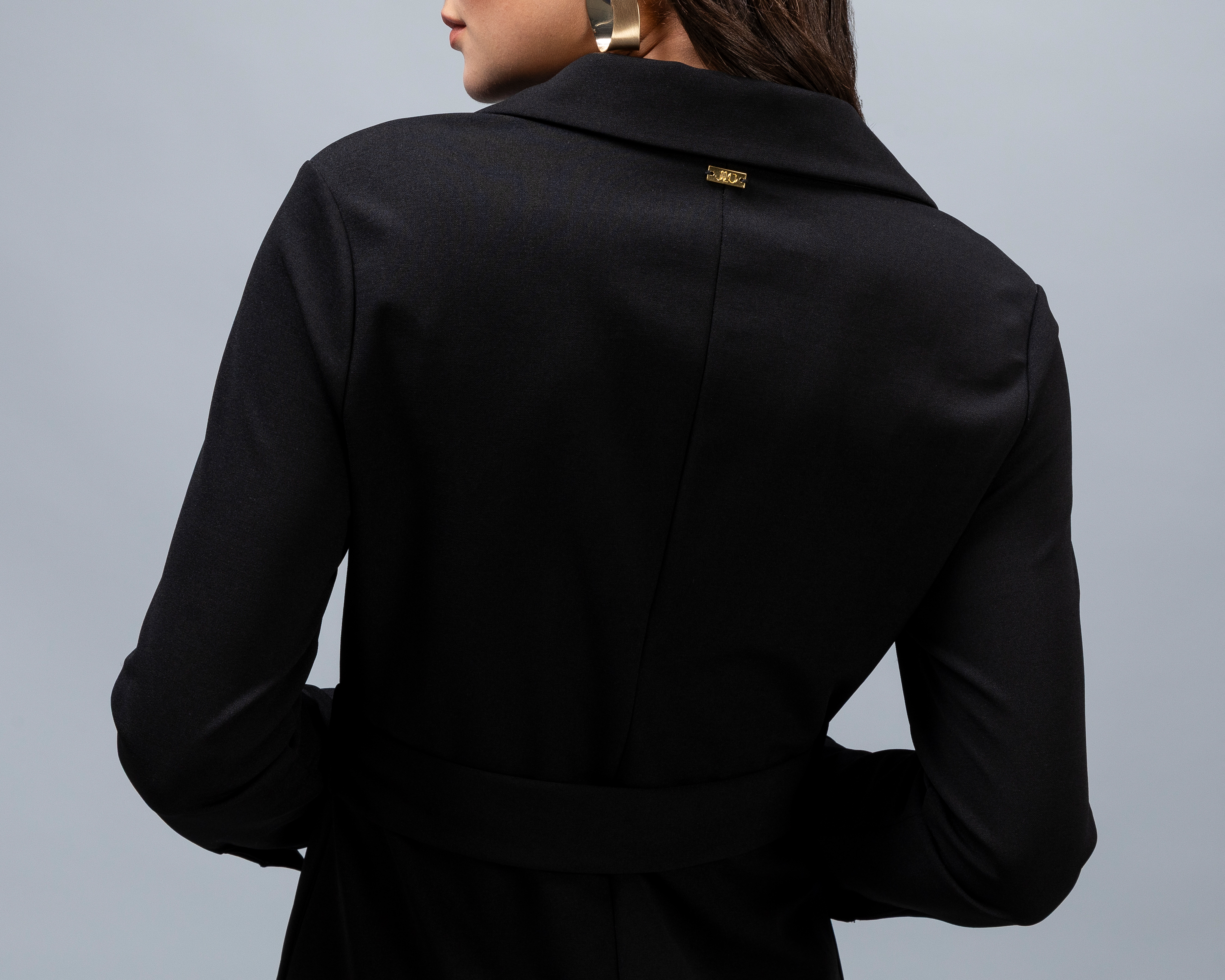 Foto 5 | Foto 5 | Vestido Casual Jennifer Lopez Manga Larga Negro con Escote en V para Mujer