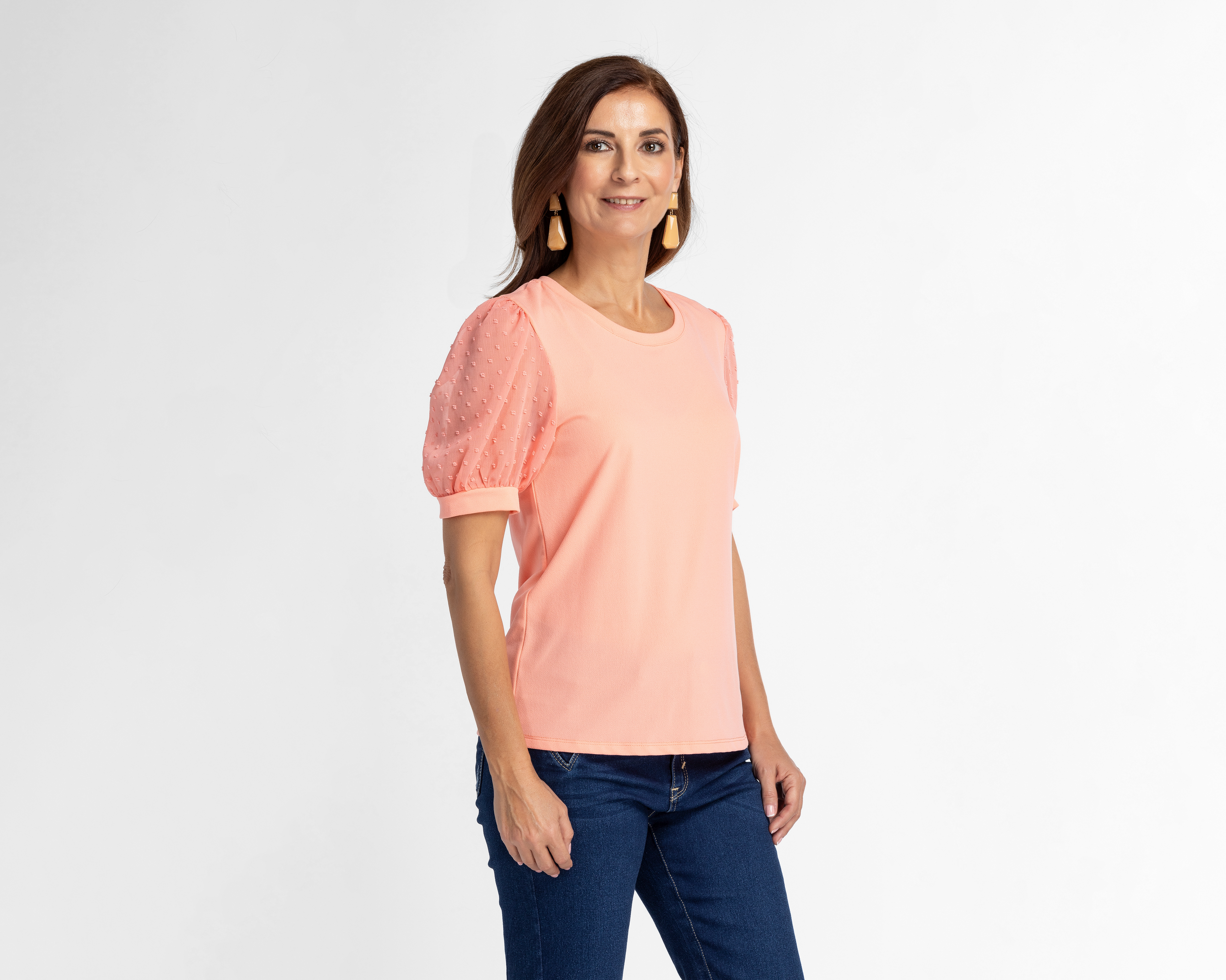 Blusa Sahara Manga Corta con Bordados