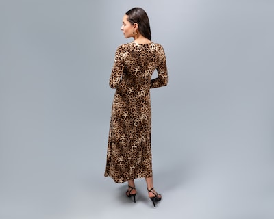 Foto 3 | Foto 3 | Vestido Casual Jennifer Lopez Manga Larga con Estampado Animal Print para Mujer