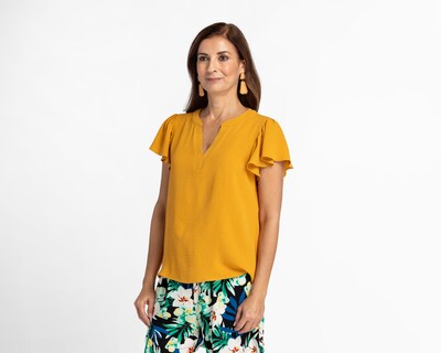 Foto 1 | Foto 1 | Blusa Sahara Manga Corta Mostaza