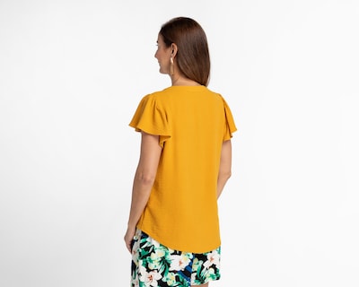 Foto 3 | Foto 3 | Blusa Sahara Manga Corta Mostaza
