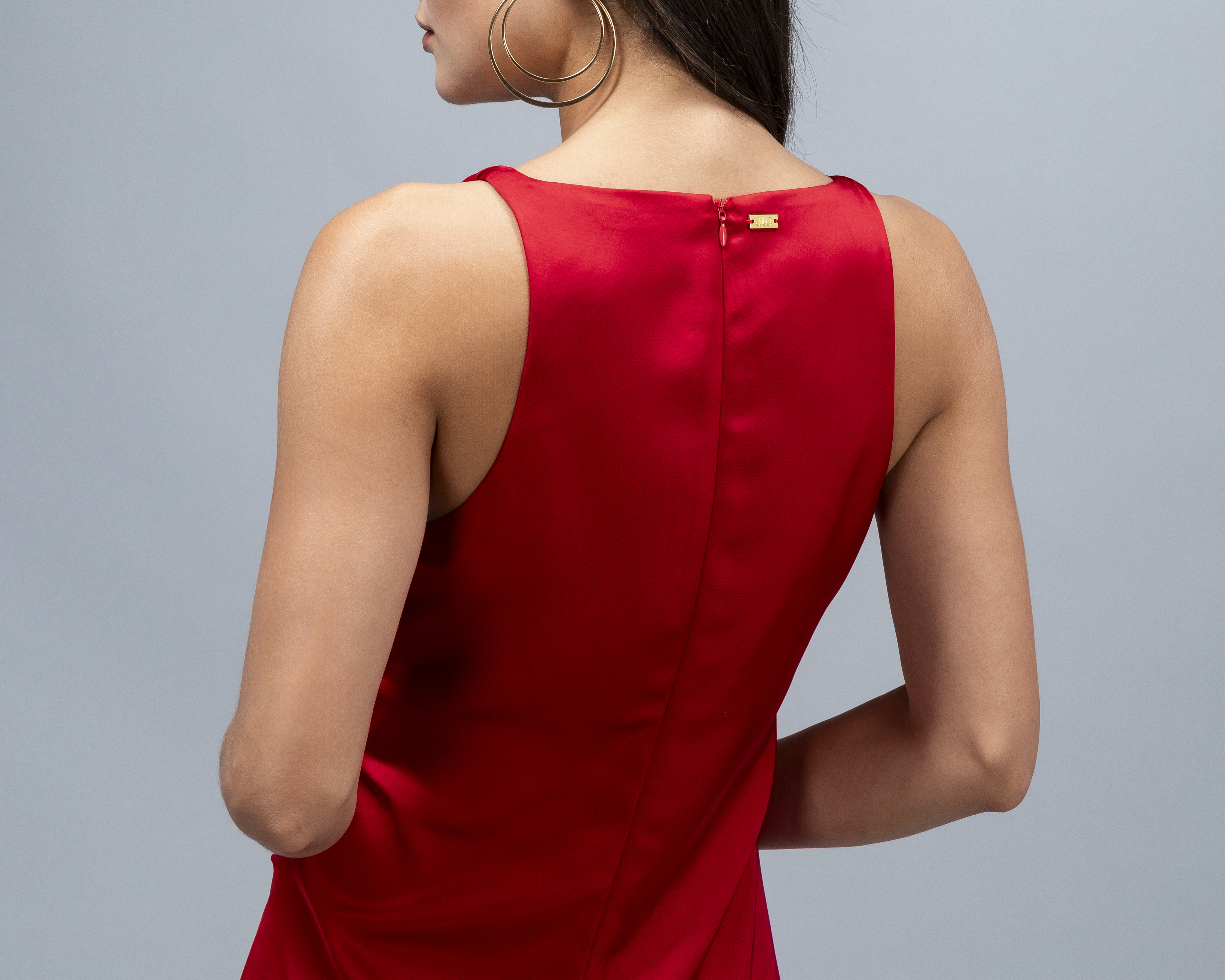 Foto 6 pulgar | Foto 5 | Vestido de Noche Jennifer Lopez Rojo Largo para Mujer