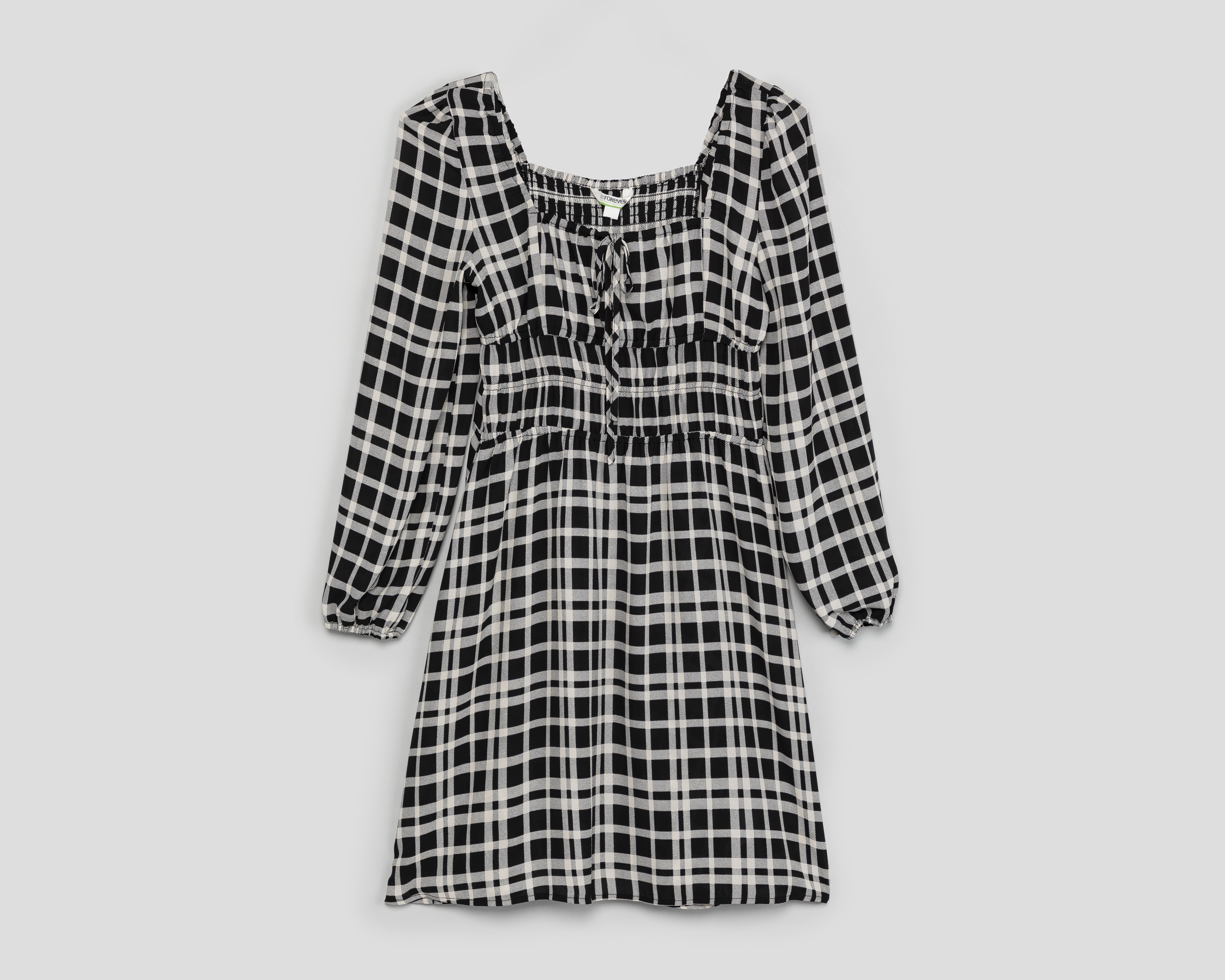 Foto 2 pulgar | Foto 1 | Vestido Casual 18 Forever Manga Larga Negro para Mujer