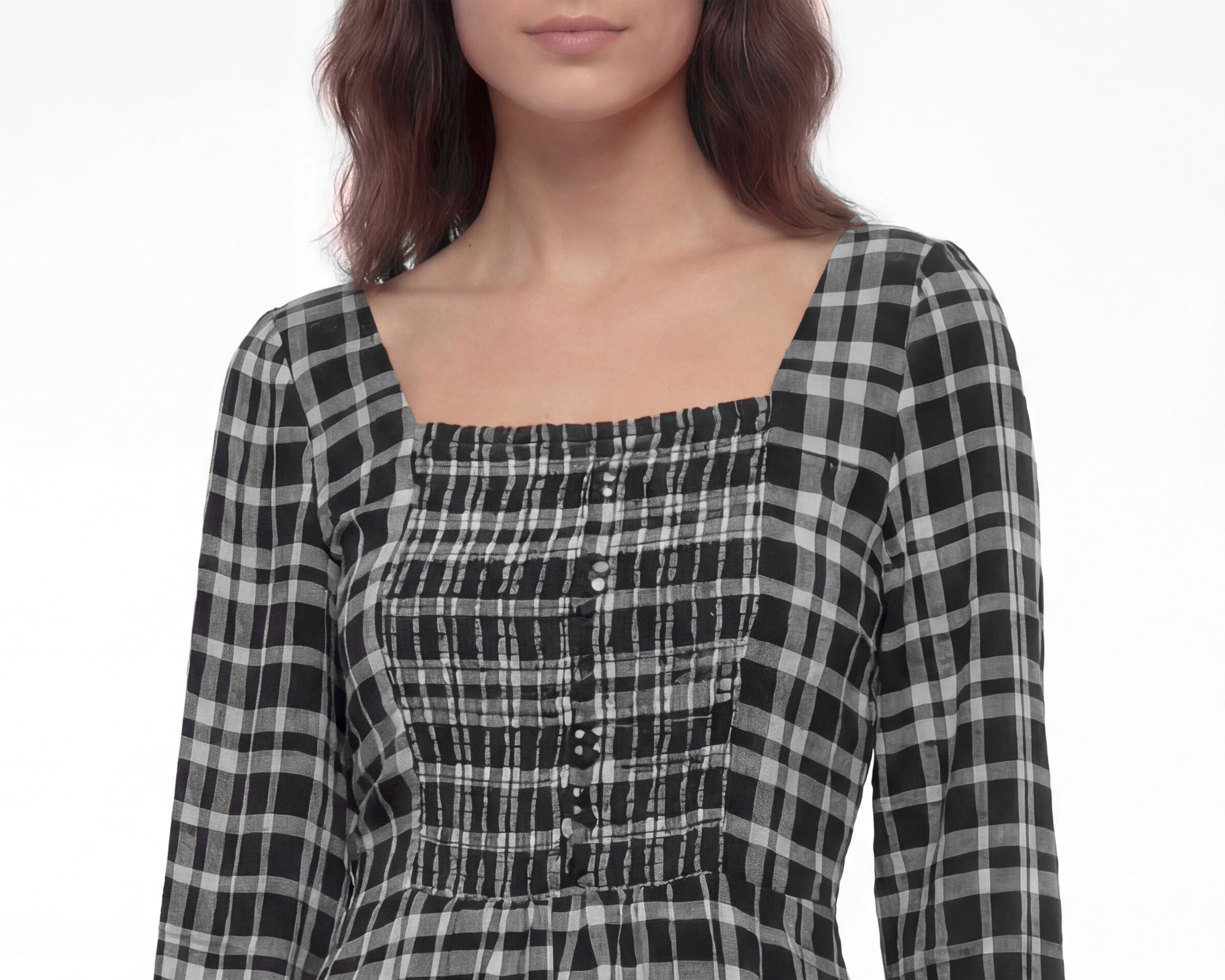 Foto 4 | Foto 4 | Vestido Casual 18 Forever Manga Larga Negro para Mujer