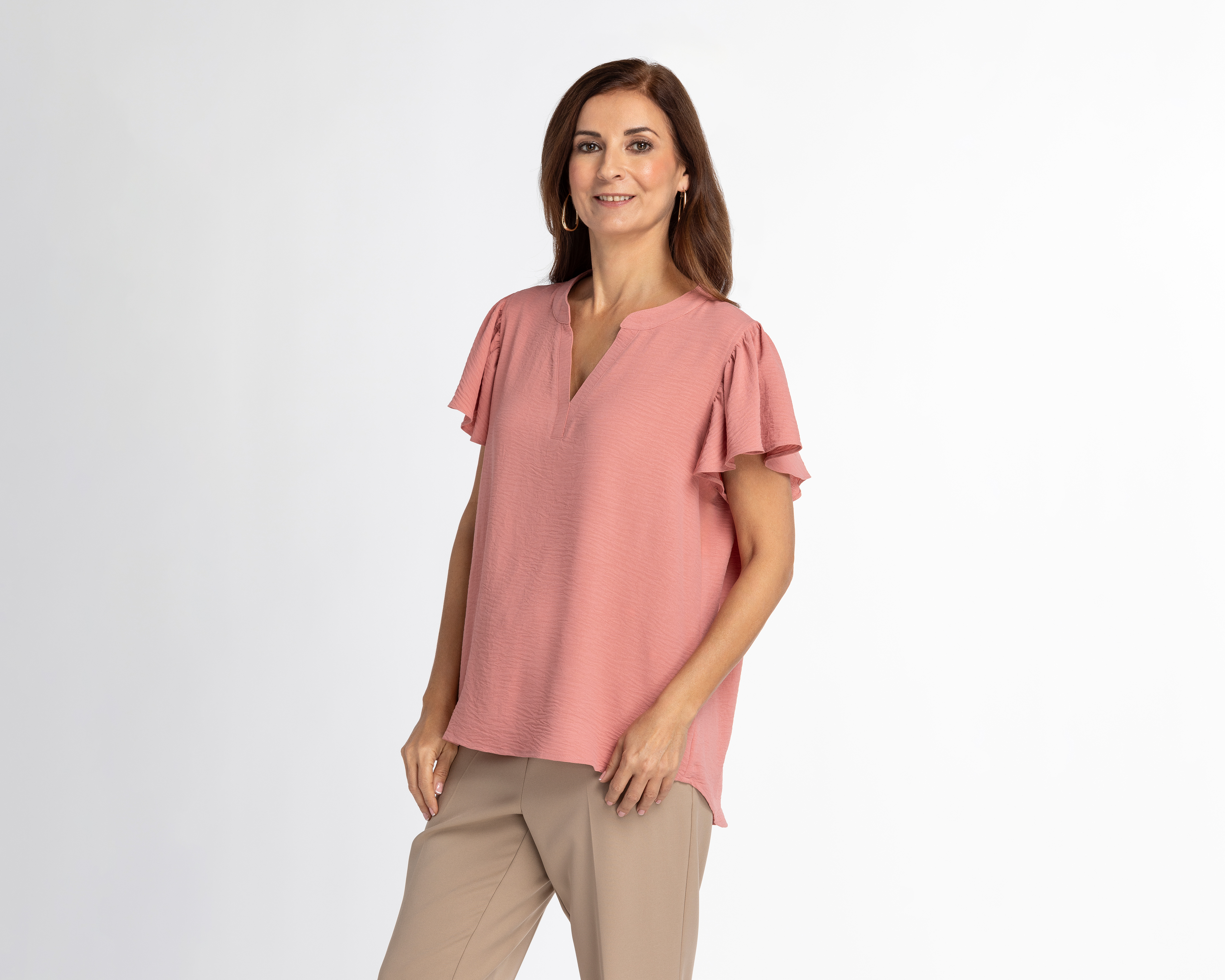 Foto 2 pulgar | Foto 1 | Blusa Sahara Manga Corta Rosa