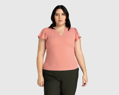 Foto 4 | Foto 4 | Blusa Sahara Manga Corta Rosa