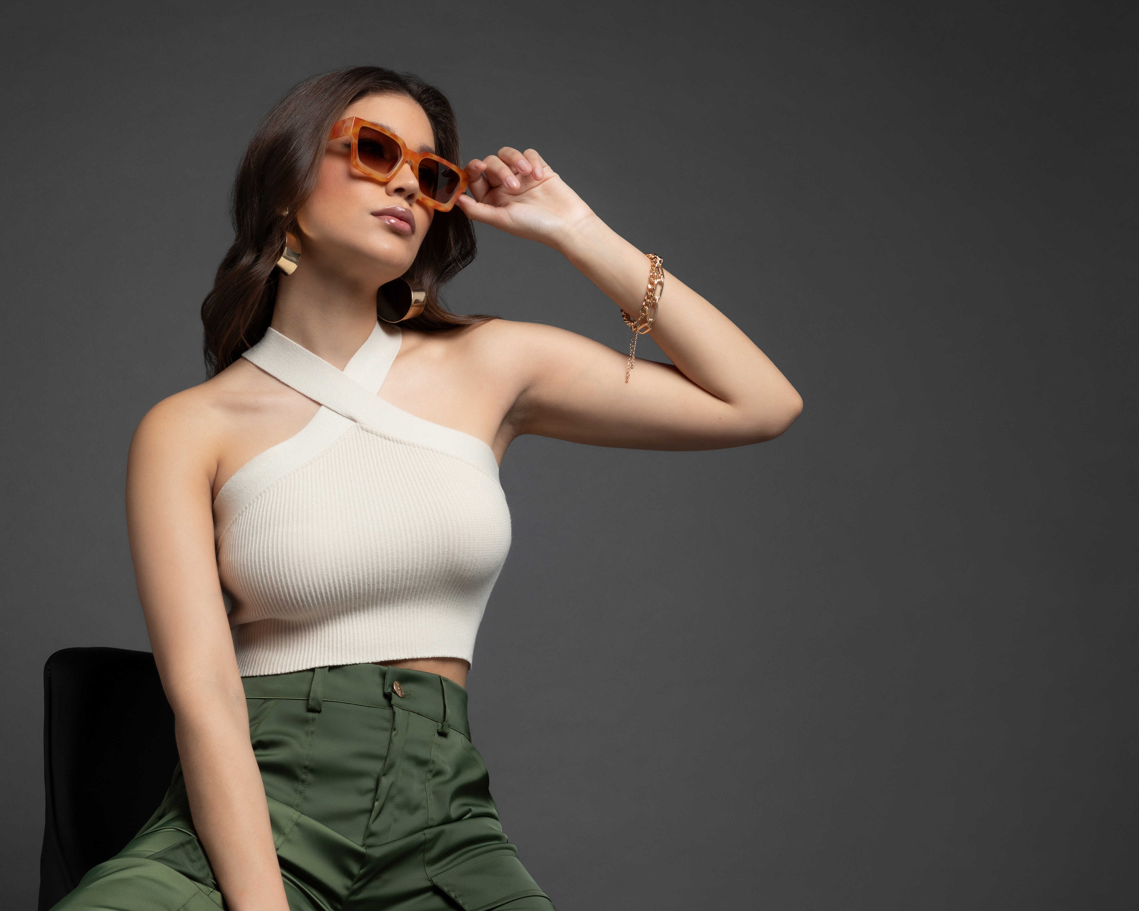 Crop Top Jennifer Lopez Cuello Halter