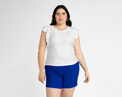 Foto 4 | Foto 4 | Blusa Sahara Manga Corta con Holán