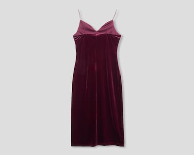 Foto 2 | Foto 2 | Vestido de Fiesta Strona Vino Aterciopelado con Tirantes Juvenil