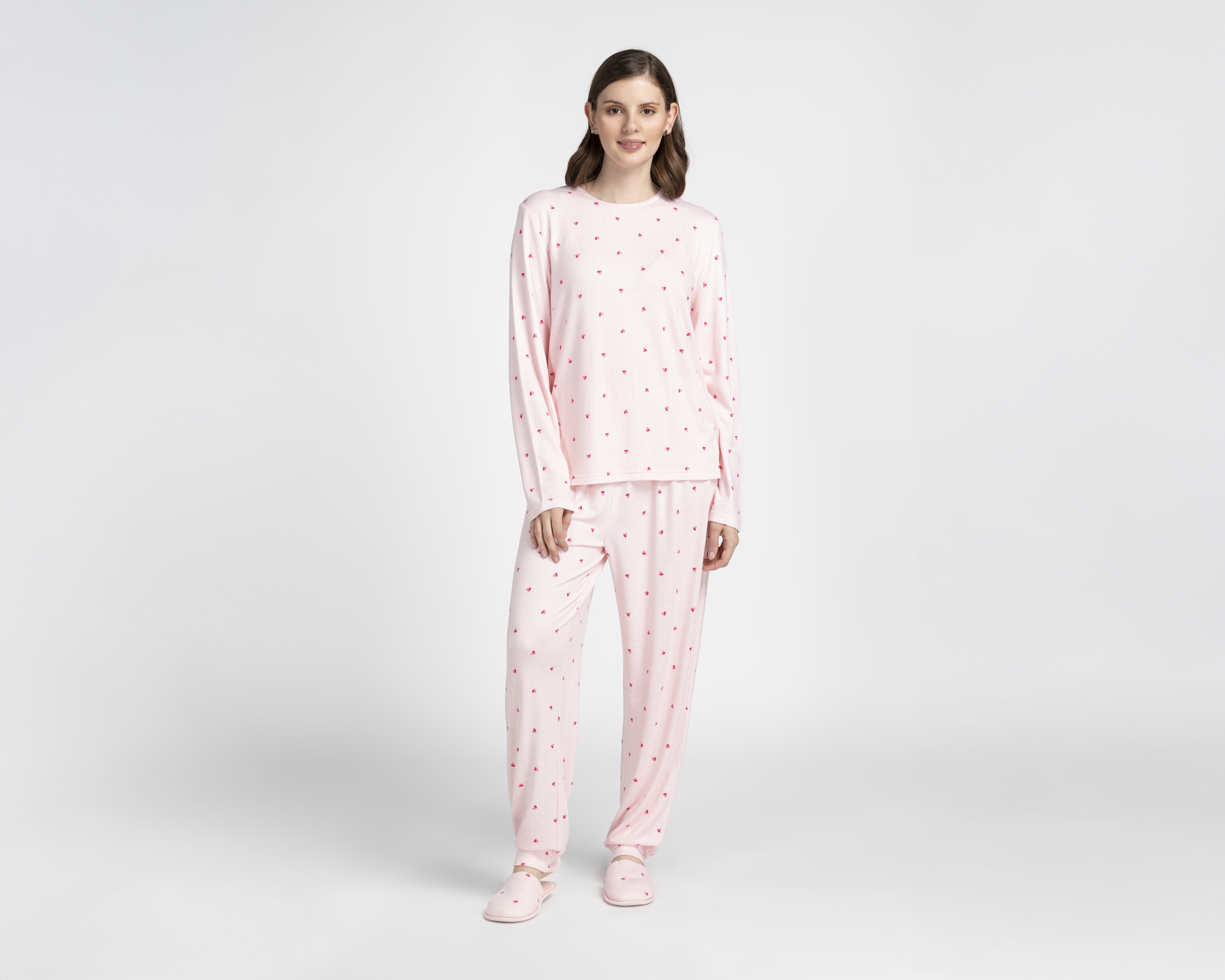 Pijama Lovest para Mujer con Pantuflas