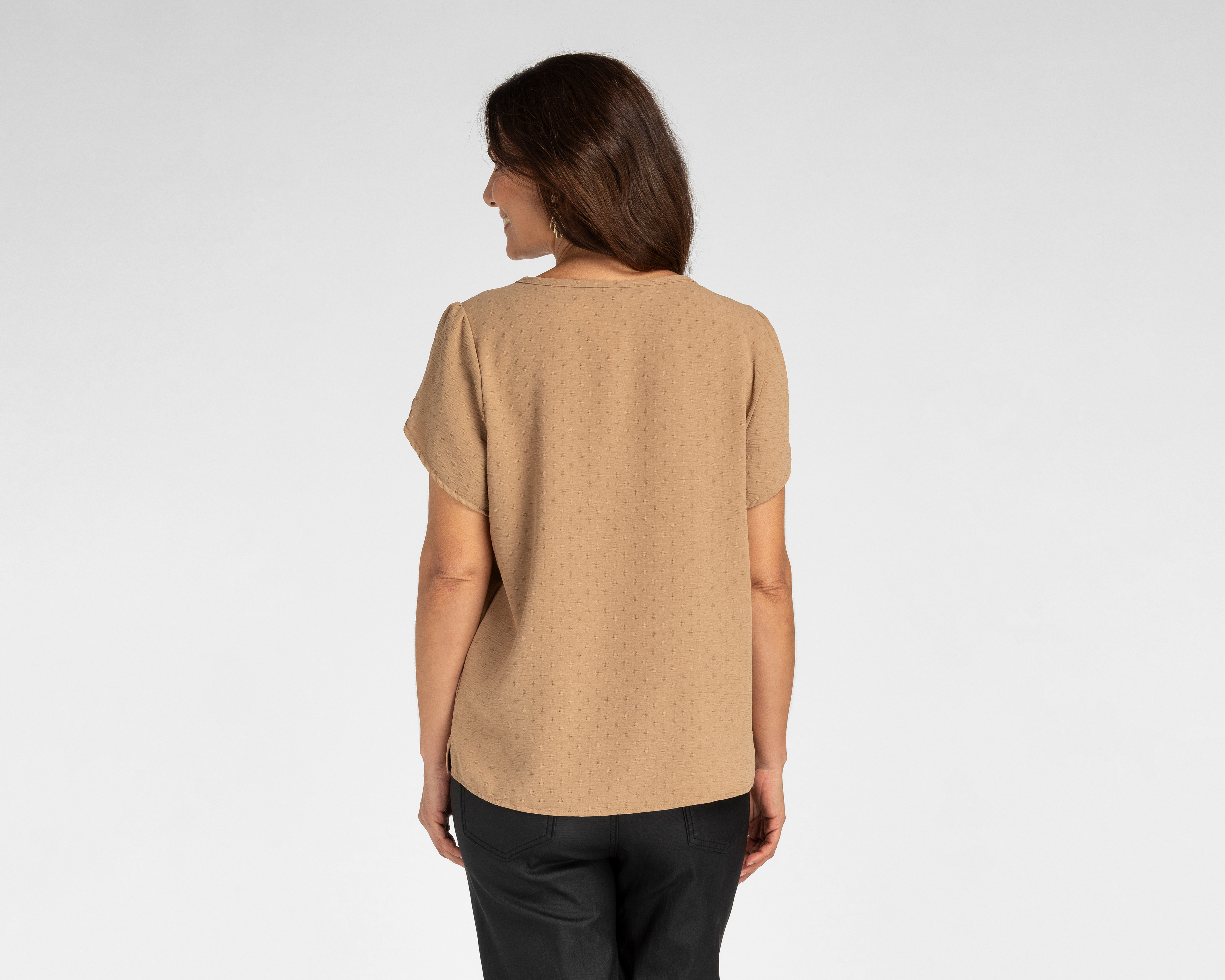 Foto 4 pulgar | Foto 3 | Blusa Lady Sun Manga Corta con Collar