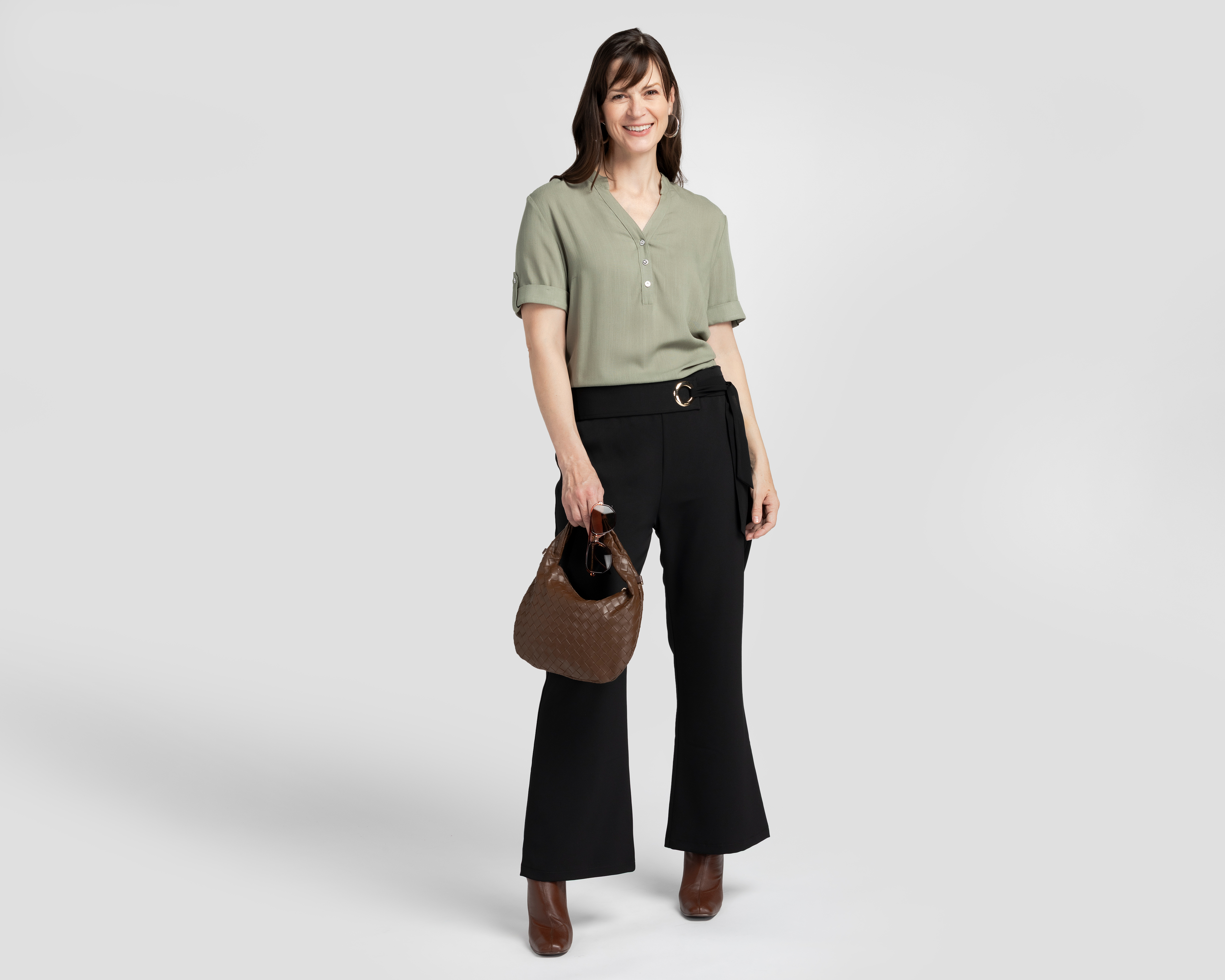 Foto 2 | Foto 2 | Pantalón de Vestir Sahara Tiro Alto para Mujer