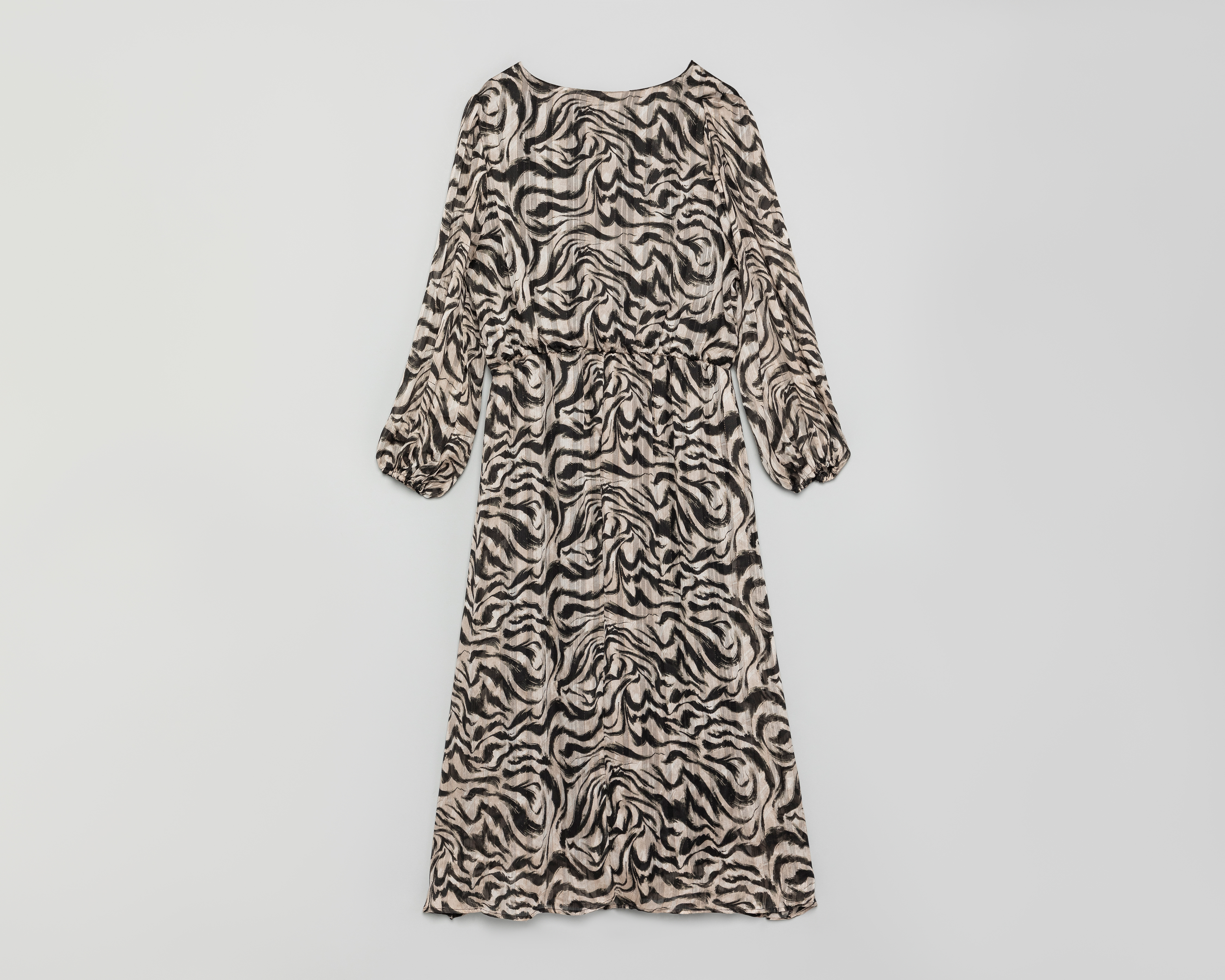 Foto 2 | Foto 2 | Vestido Casual Sahara Manga Larga Estampado Animal Print para Mujer