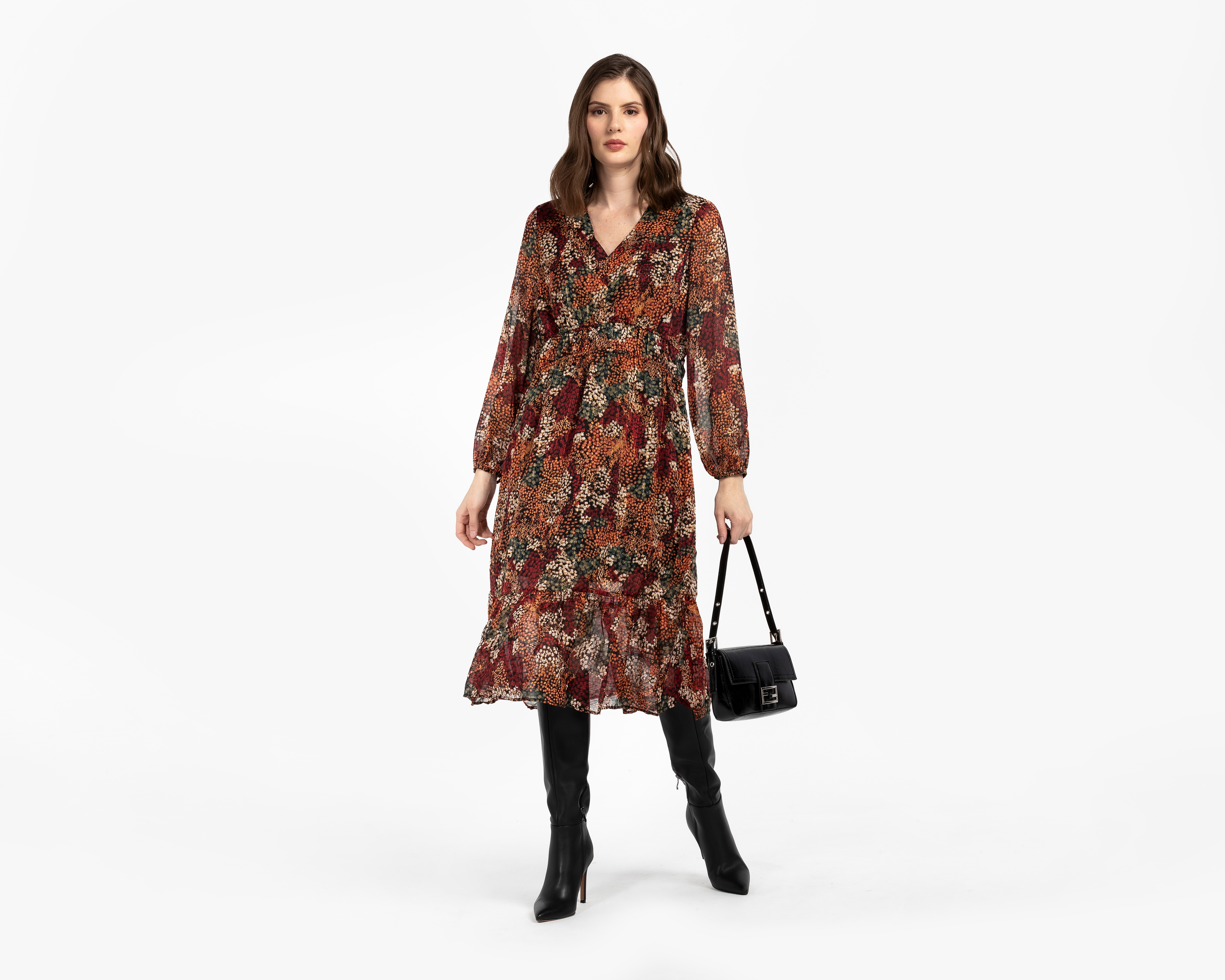 Foto 2 | Foto 2 | Vestido Casual Lady Sun Chedrón Floral Midi para Mujer