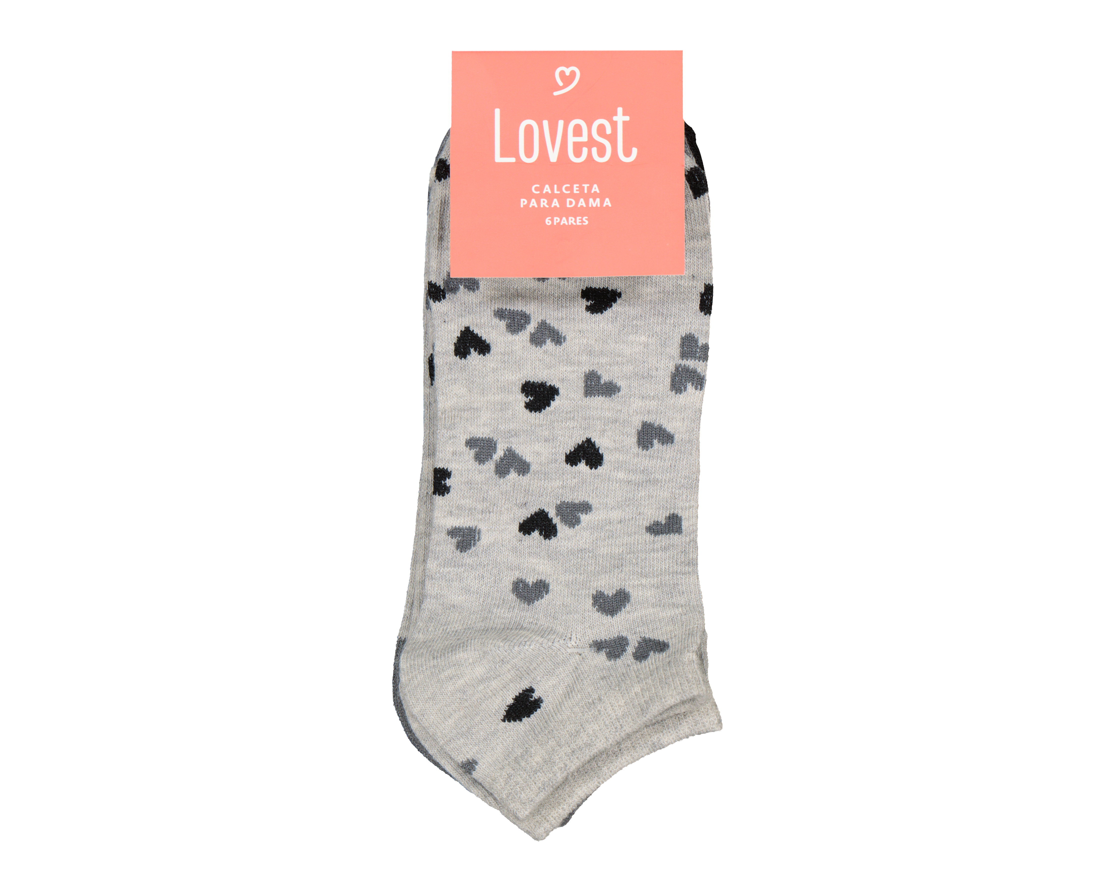 Foto 4 pulgar | Foto 3 | Calcetas Tines Lovest para Mujer 6 Pares