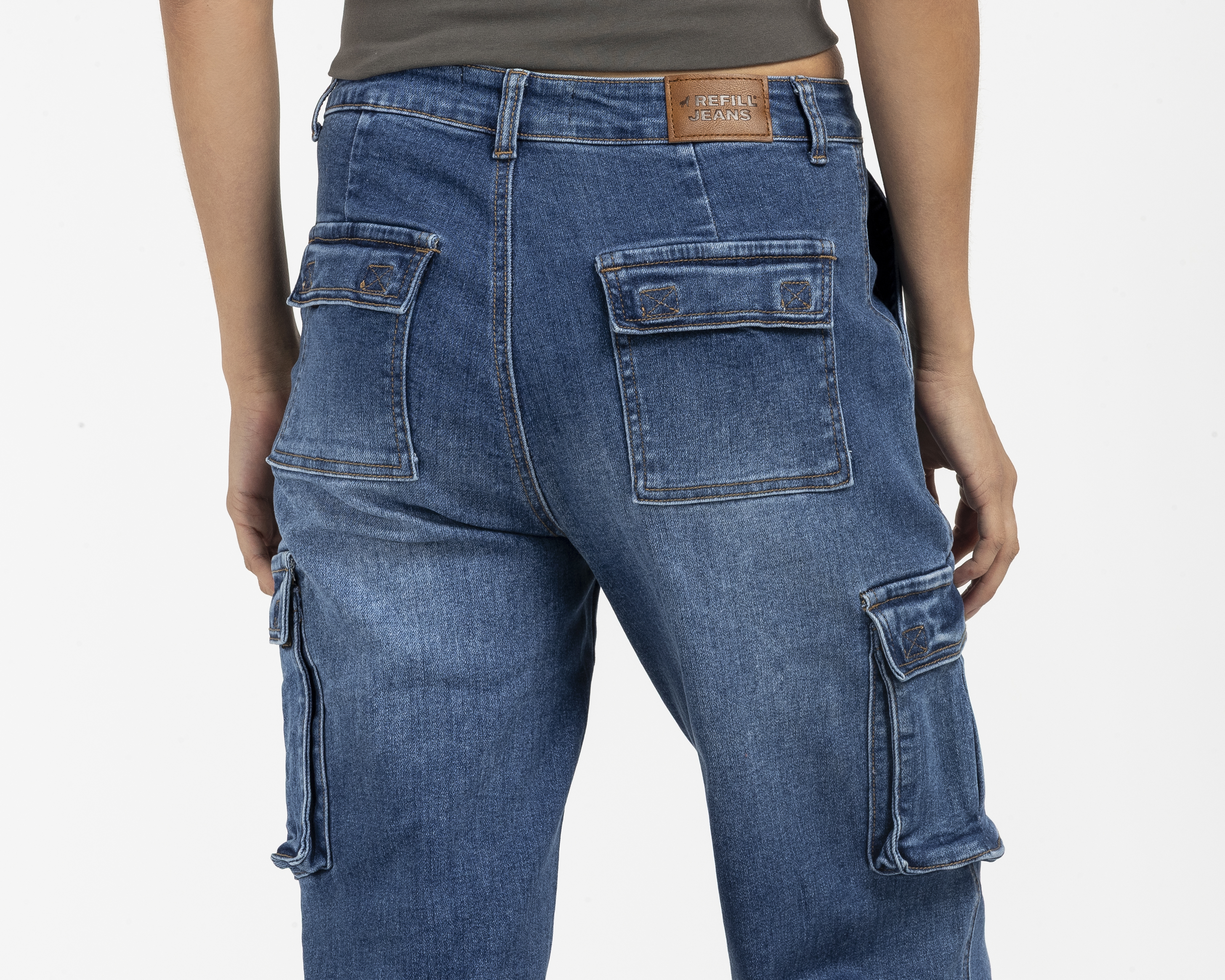 Foto 4 | Foto 4 | Jeans Wide Leg Refill para Mujer
