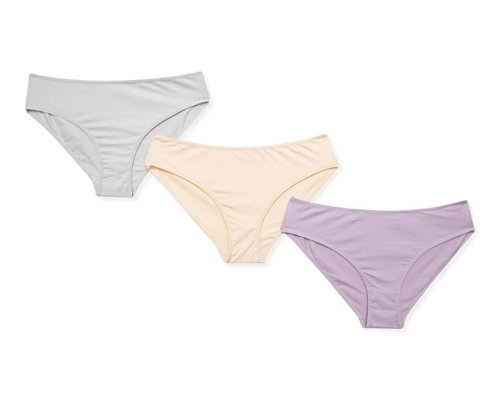 Foto 1 | Foto 1 | Bikini Refill de Algodón Orgánico para Mujer 3 Pack