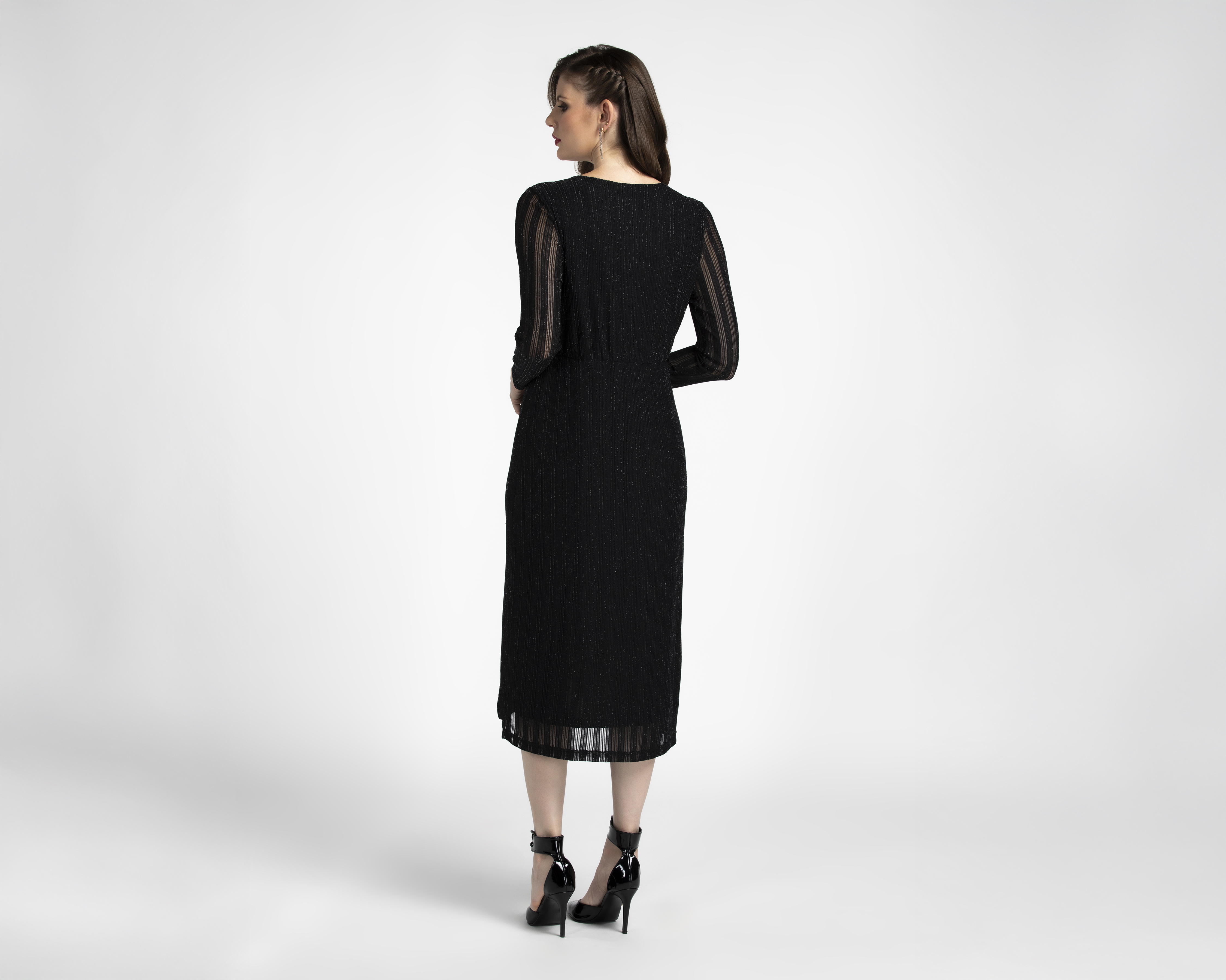 Foto 4 pulgar | Foto 3 | Vestido Coctel Sahara Negro para Mujer