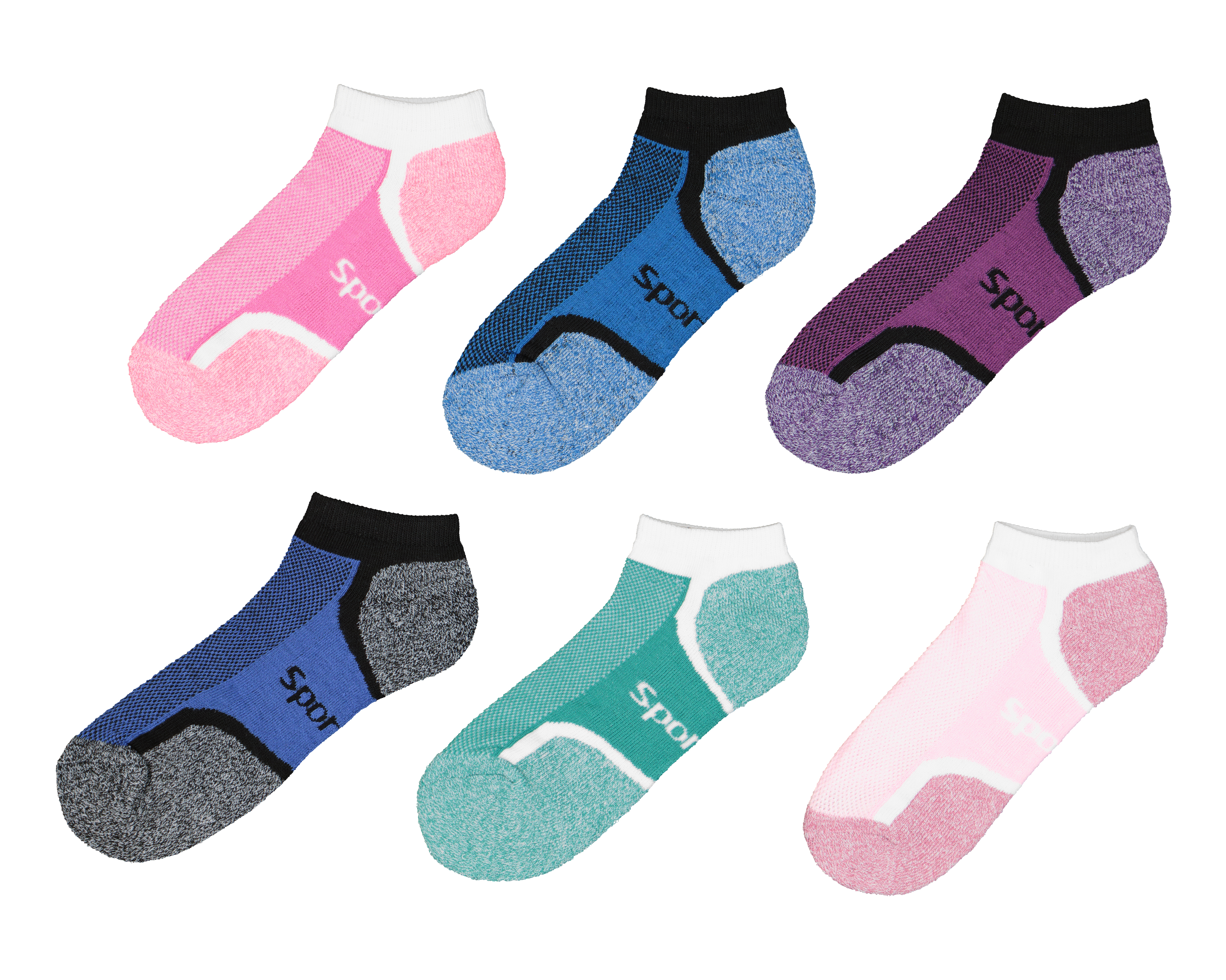 Calcetas Deportivas Tines Sportline Cool-Tek para Mujer 6 Pares