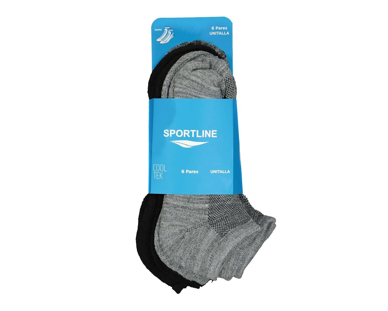 Foto 4 pulgar | Foto 3 | Calcetas Deportivas Tines Sportline para Mujer 6 Pares