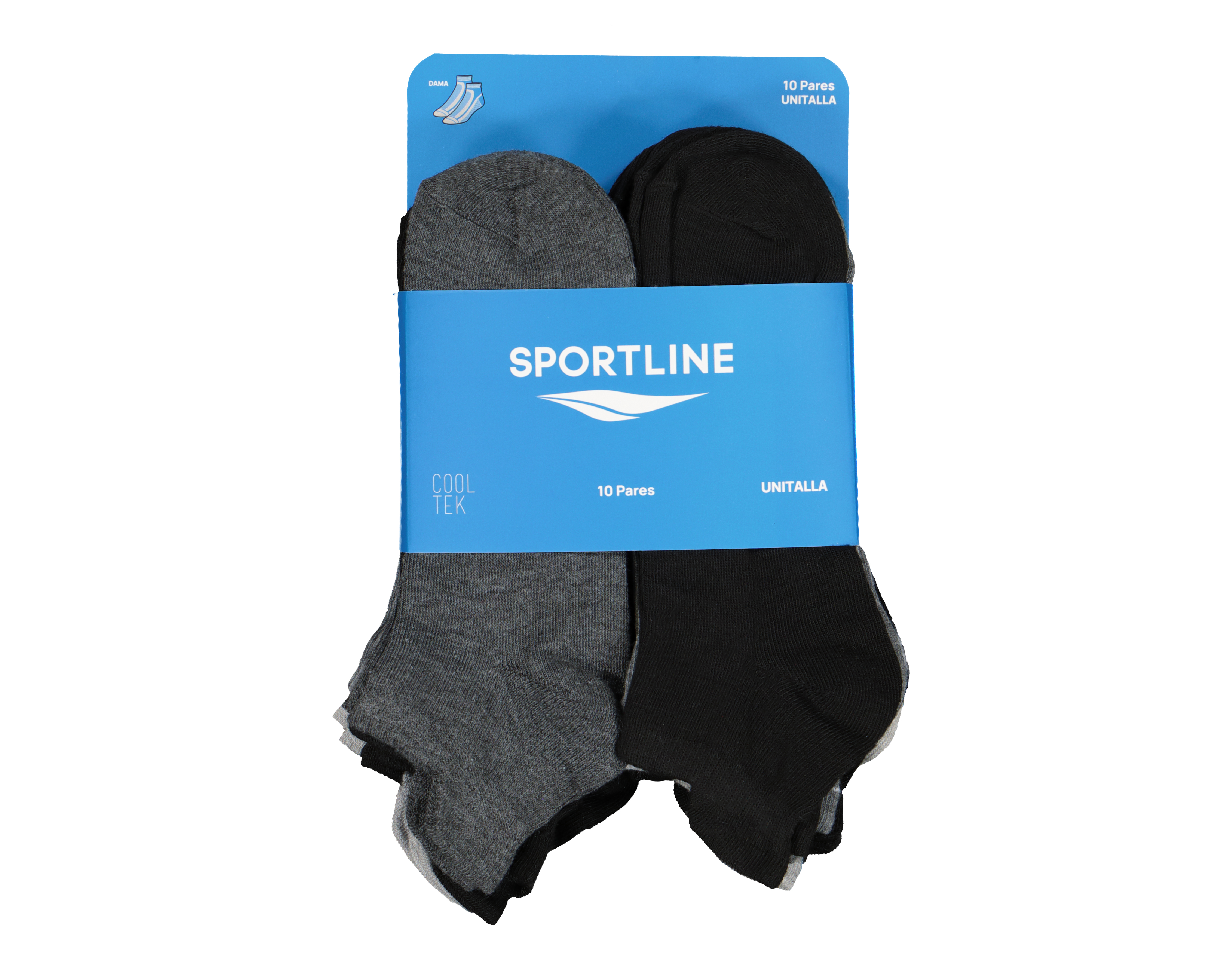 Foto 4 pulgar | Foto 3 | Calcetas Deportivas Tines Sportline para Mujer 10 Pares