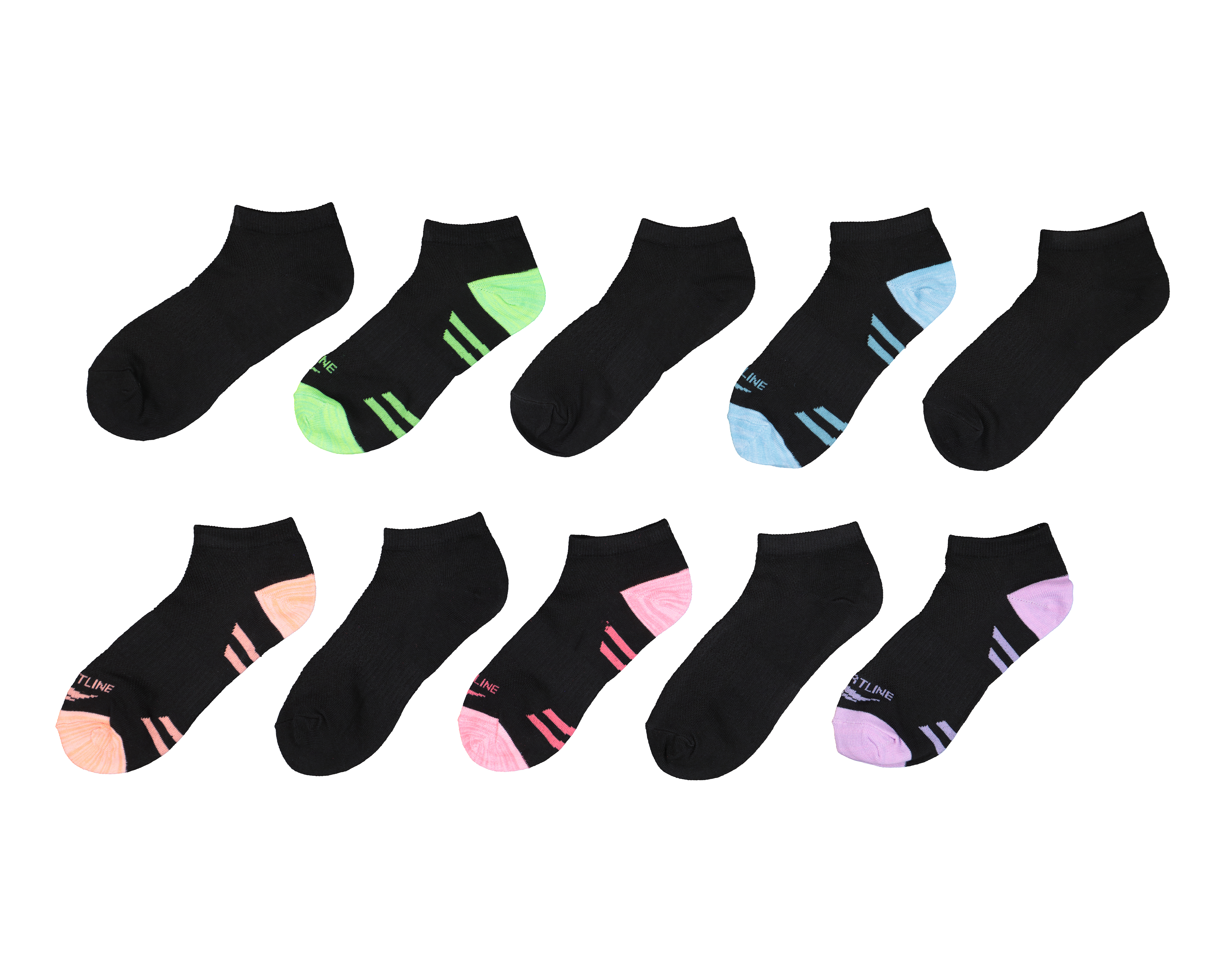 Calcetas Deportivas Cortas Sportline para Mujer 10 Pares