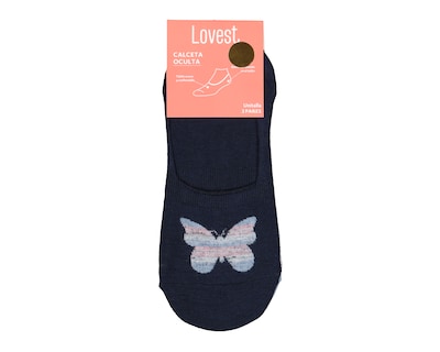 Foto 3 | Foto 3 | Calcetas Invisibles Lovest con Estampado para Mujer 3 Pares