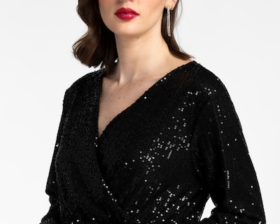 Foto 4 | Foto 4 | Vestido Formal Sahara Negro Manga Larga para Mujer