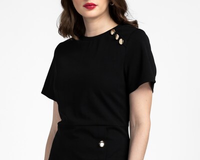 Foto 4 | Foto 4 | Vestido Formal Sahara Negro para Mujer