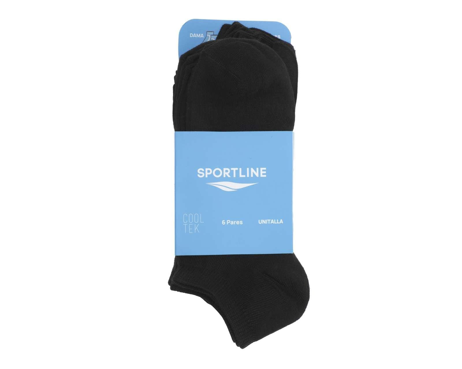 Foto 4 pulgar | Foto 3 | Calcetas Deportivas Tines Sportline para Mujer 6 Pares