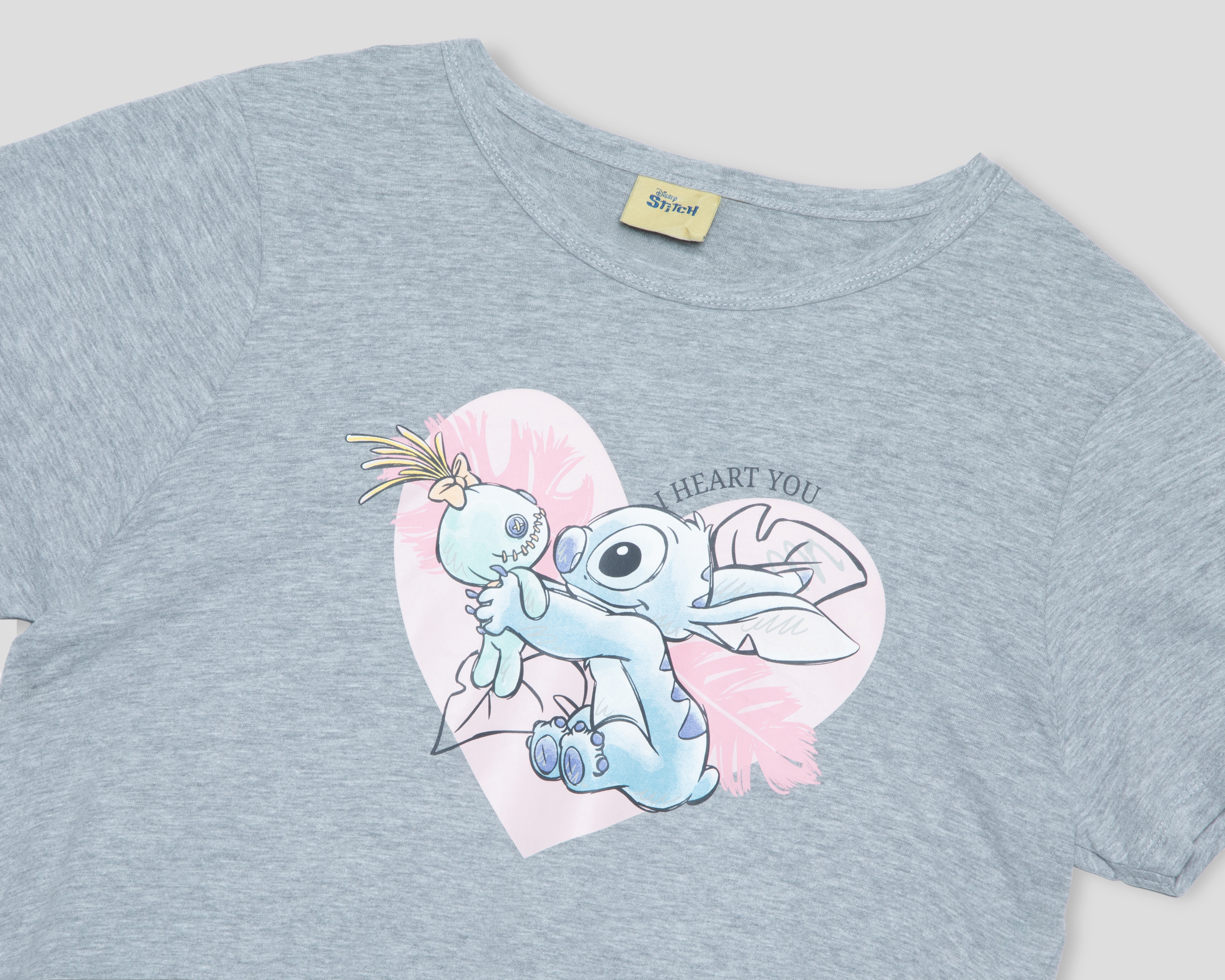 Foto 4 pulgar | Foto 3 | Playera Manga Corta Disney Stitch para Mujer