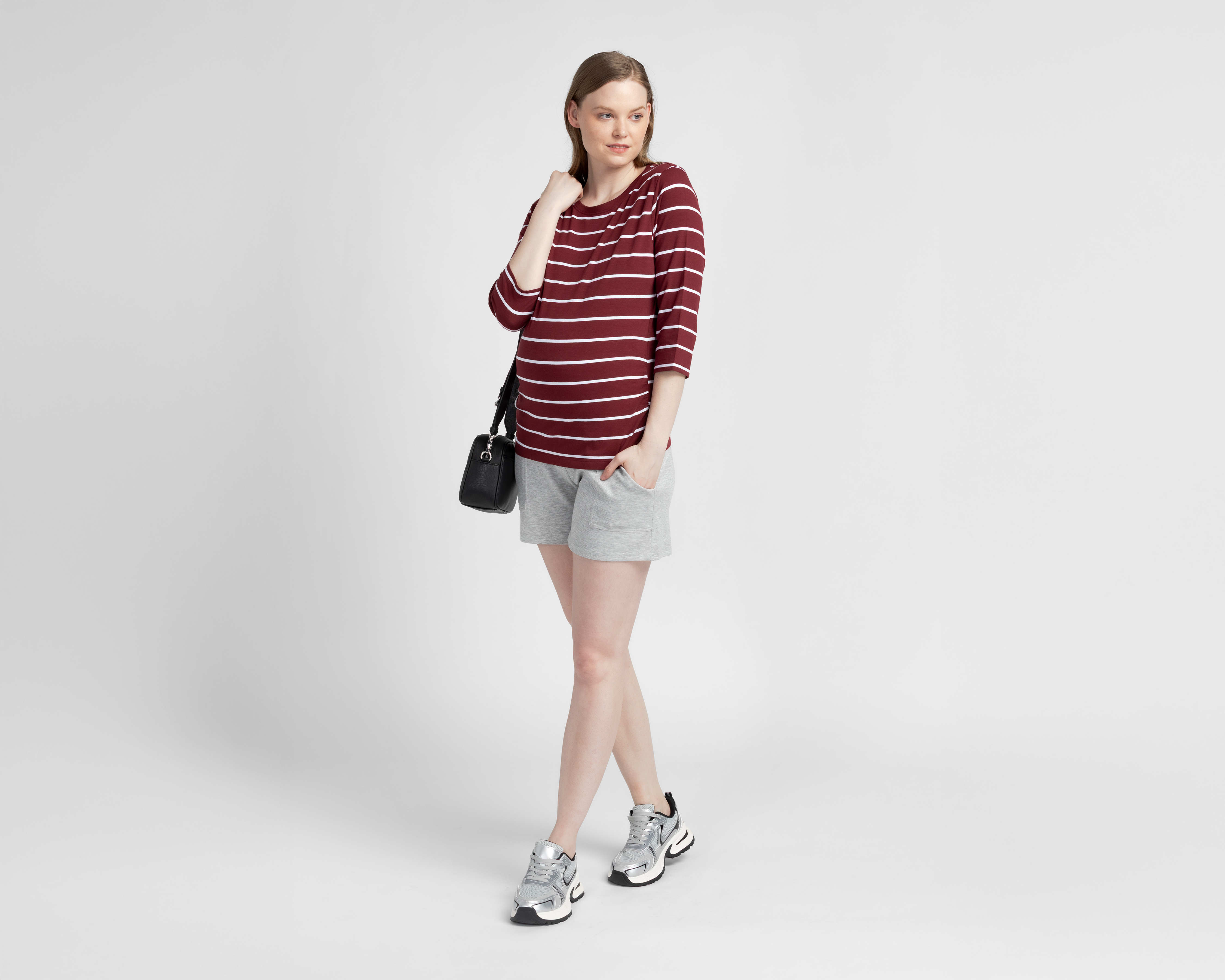 Foto 3 pulgar | Foto 2 | Playera de Maternidad Manga 3/4 Mamá Bella