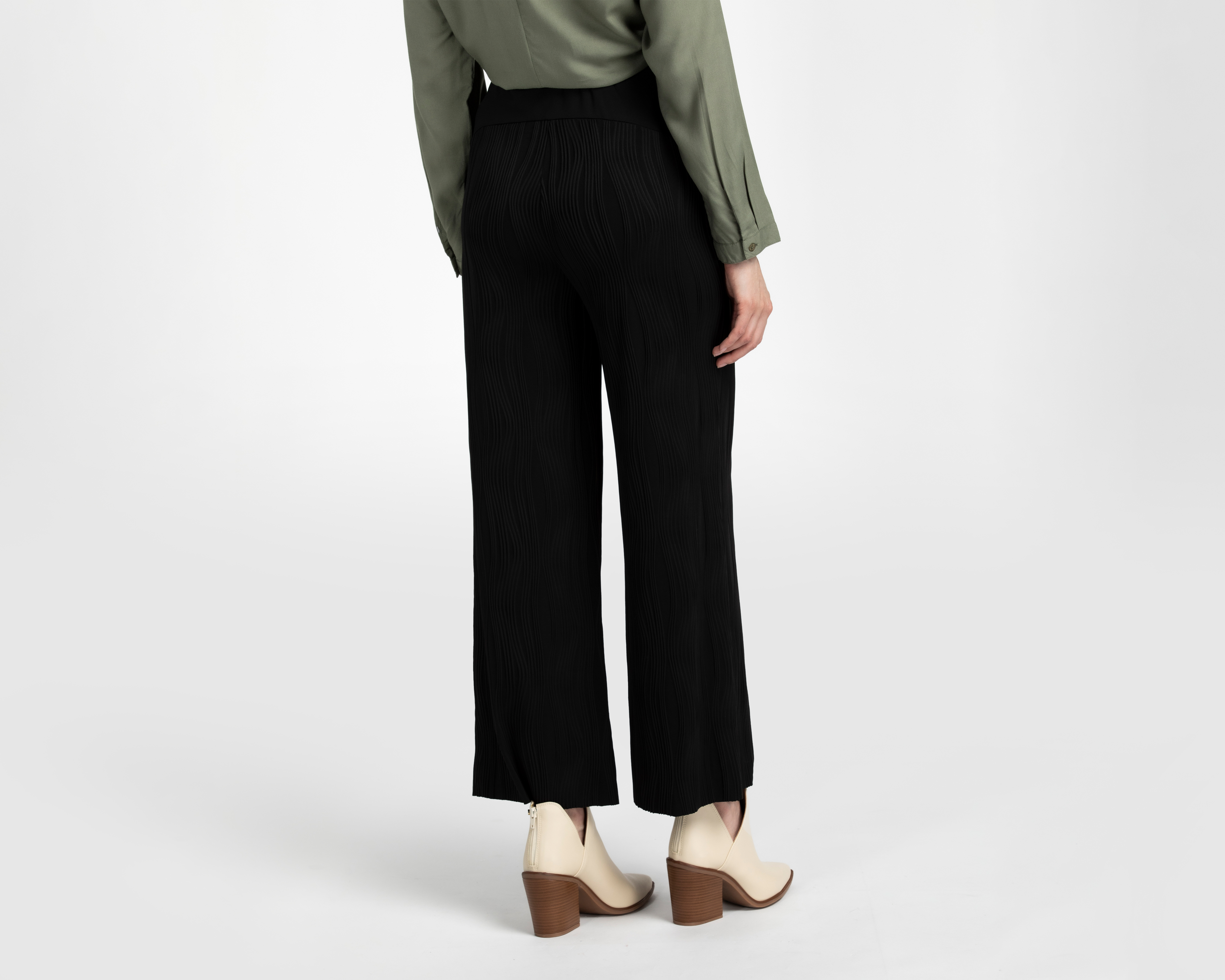 Foto 4 pulgar | Foto 3 | Pantalón de Maternidad Negro Mamá Bella para Mujer