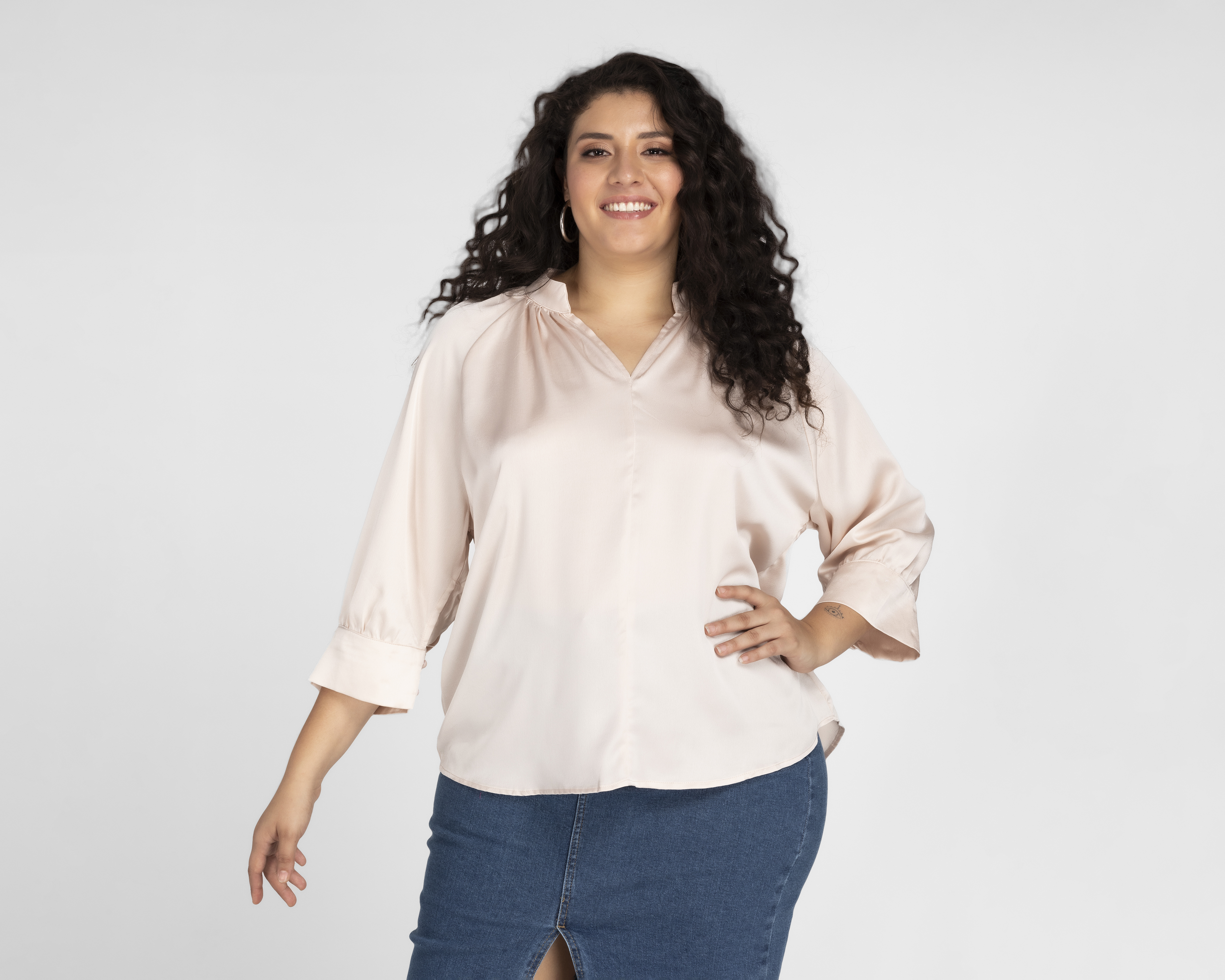 Blusa Sahara Manga 3/4