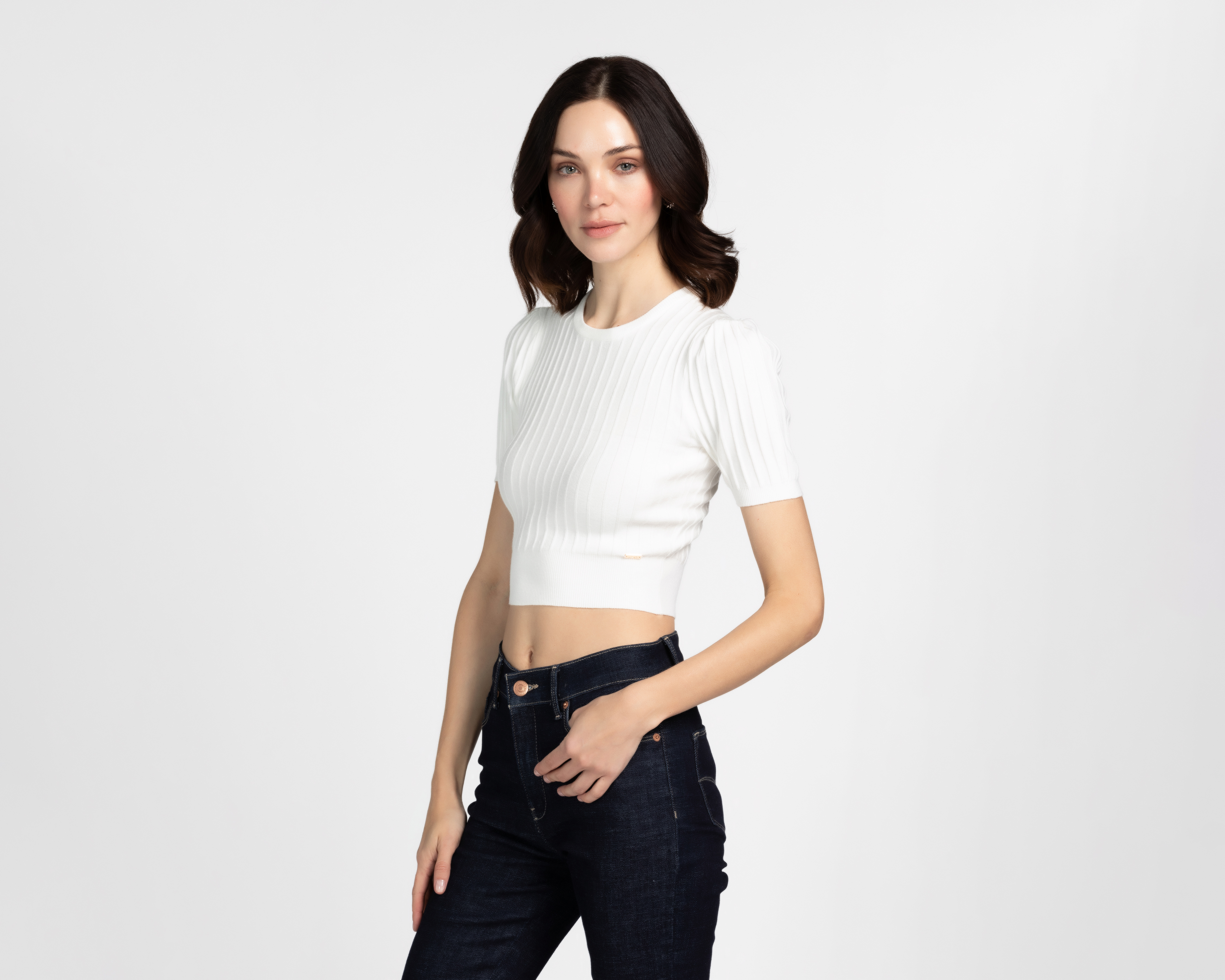 Blusa Jennifer Lopez Manga Corta para Mujer