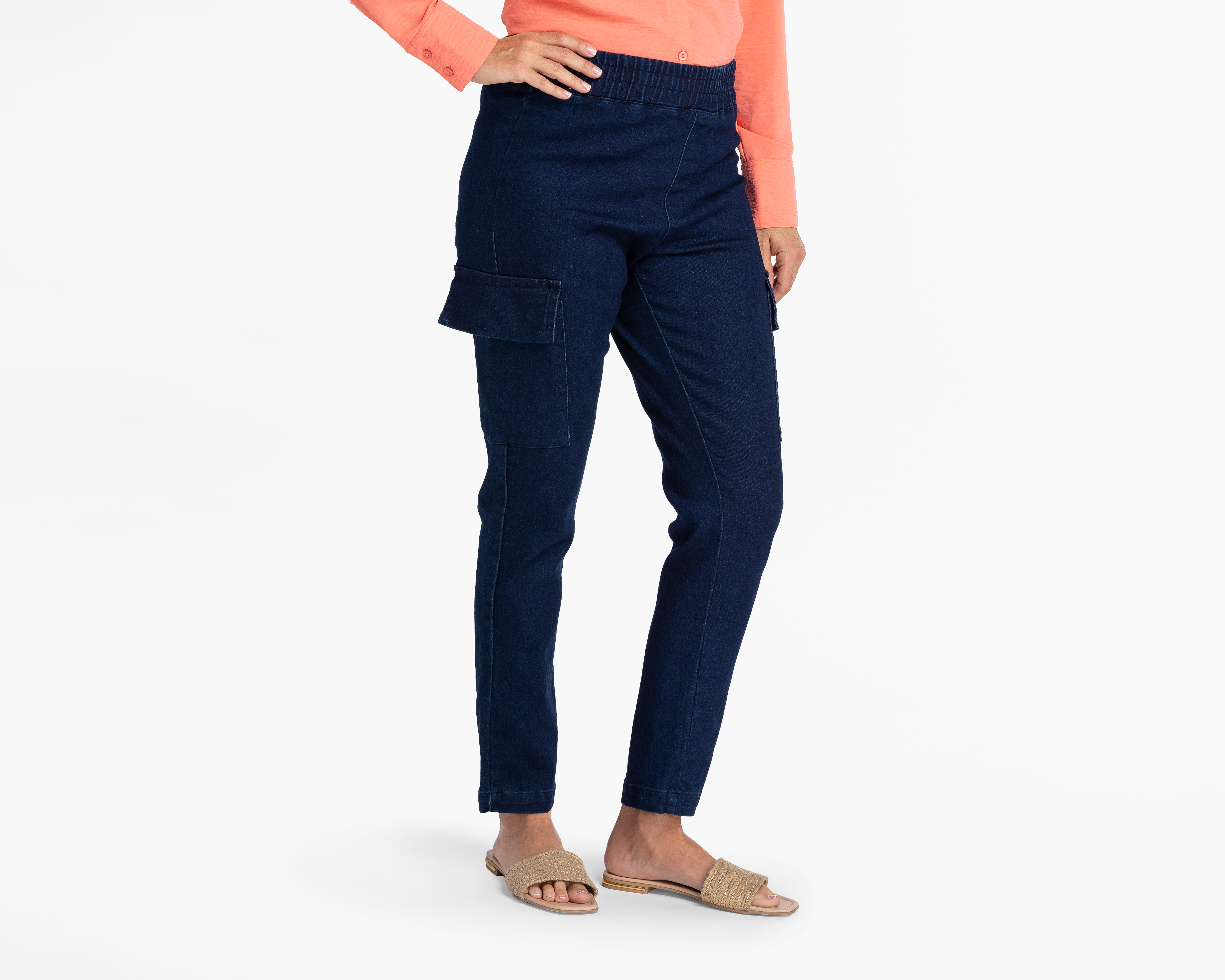 Jogger Sahara Azul con Bolsas Cargo